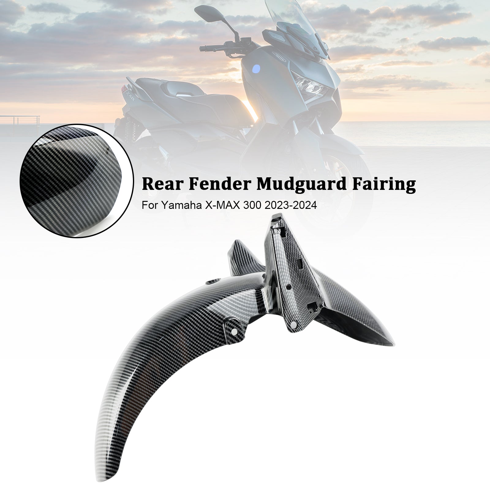 23-24 YAMAHA X-MAX 300 Front Fender Mudguard Fairing Cowl