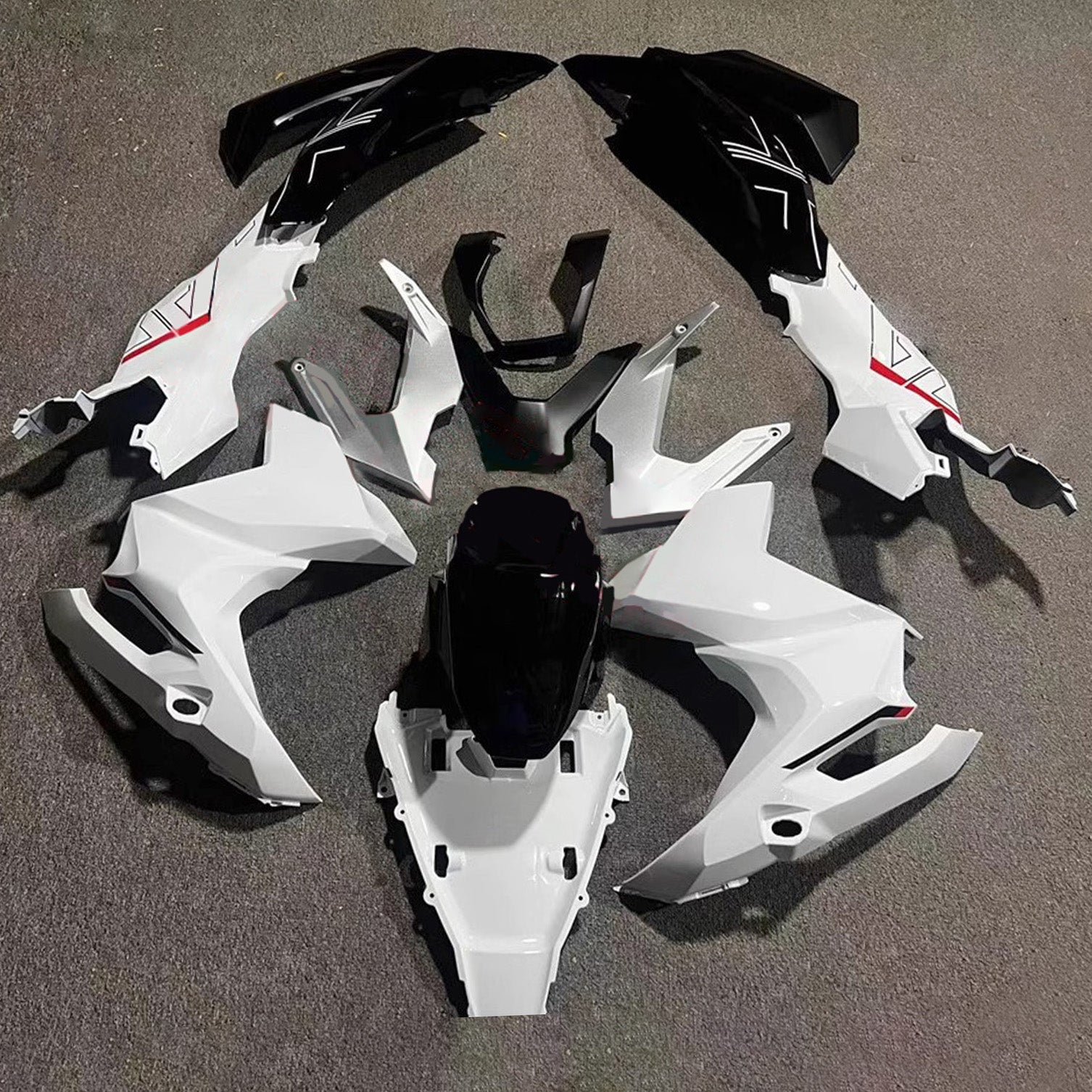 Amotopart 2022-2024 HONDA ADV160 ADV 160 Black & White Fairing Kit