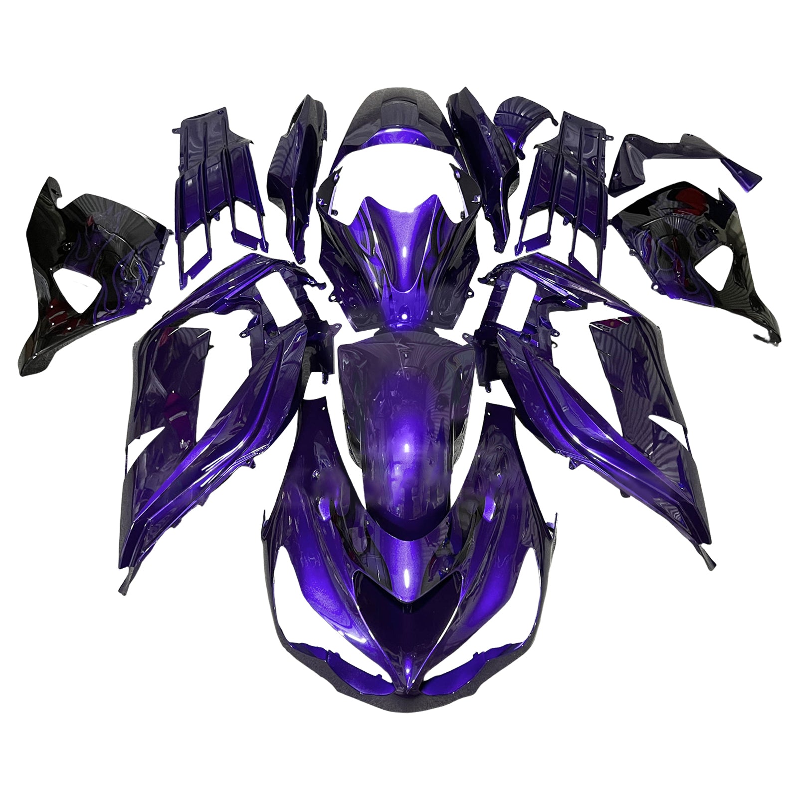 Amotopart 2012-2025 Kawasaki ZX14R ZZR1400 Purple Fairing Kit