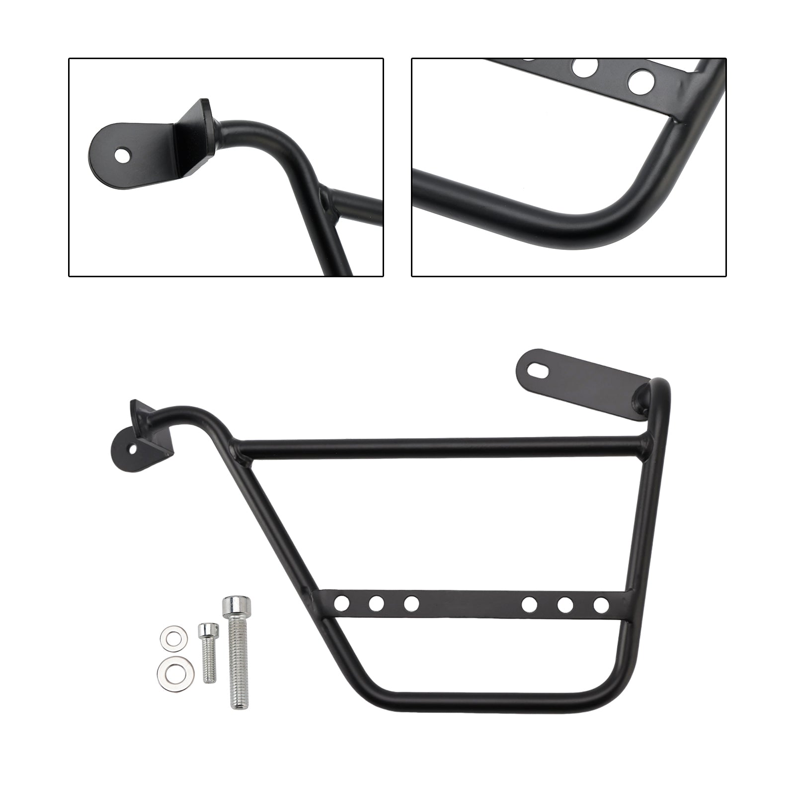21-24 Guzzi V7 750Cc Luggage Rack Side Saddle Bag Mount Bracket Black Left