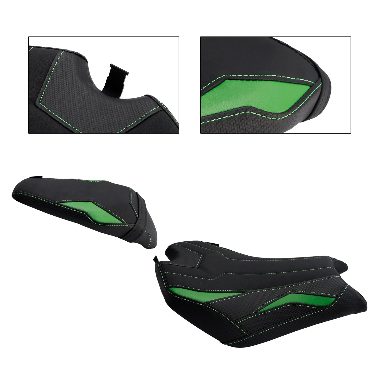 Kierowca Kawasaki Ninja Z900 Zr900-F z 2025 roku&PPoduszka tylna siedzenia Assengera, zielona 1