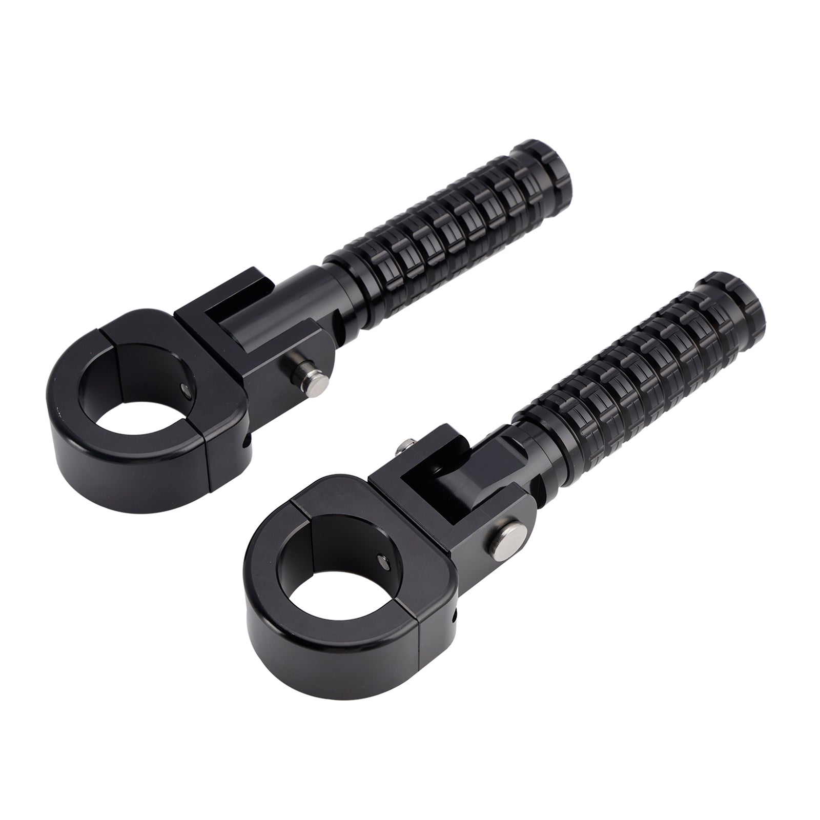 Apoios para os pés dianteiros universais, apoios para os pés adequados para motocicletas com 1.25" barras