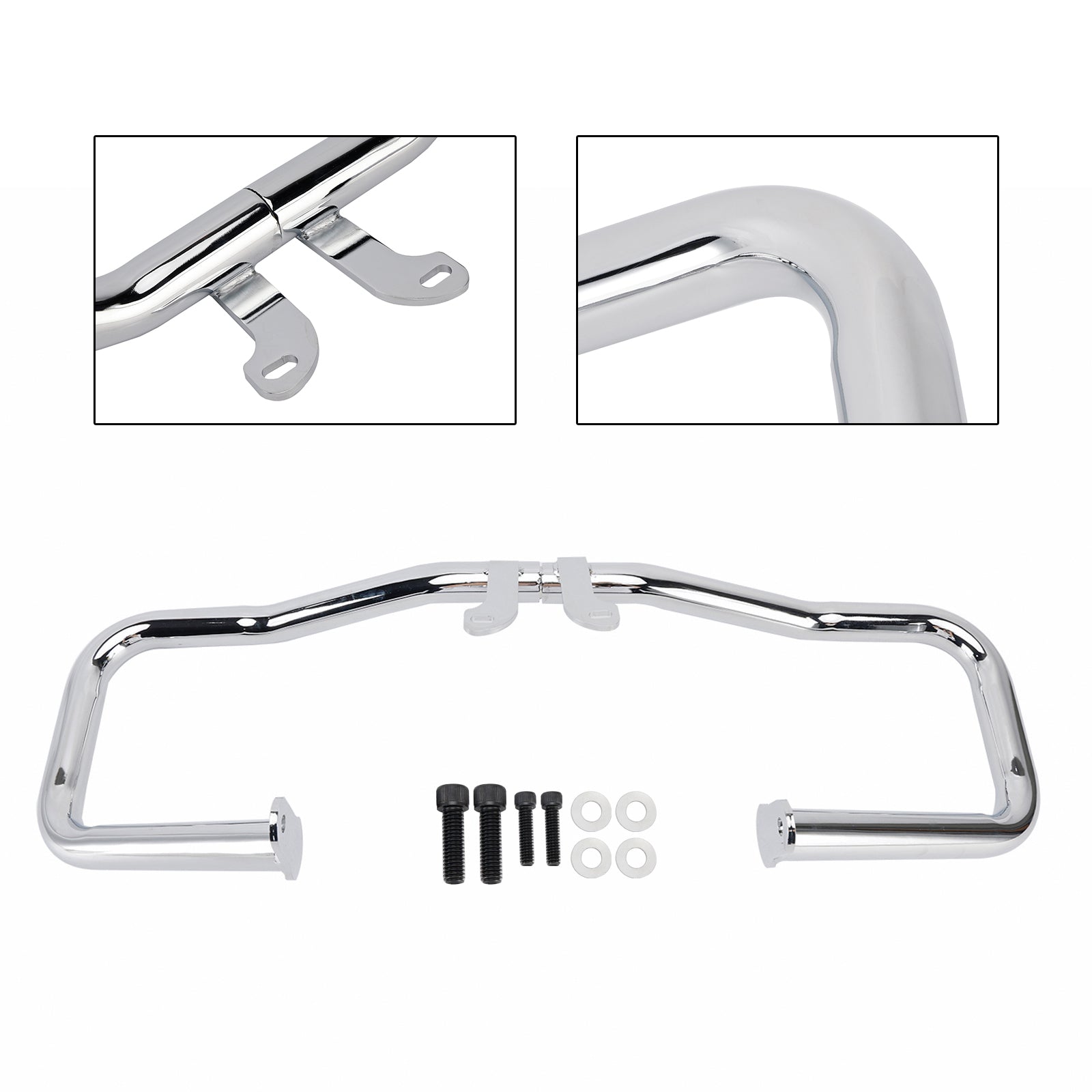 2014-2024 Harley Touring Glide Bumper Engine Protection Guard Crash Bar Chrome