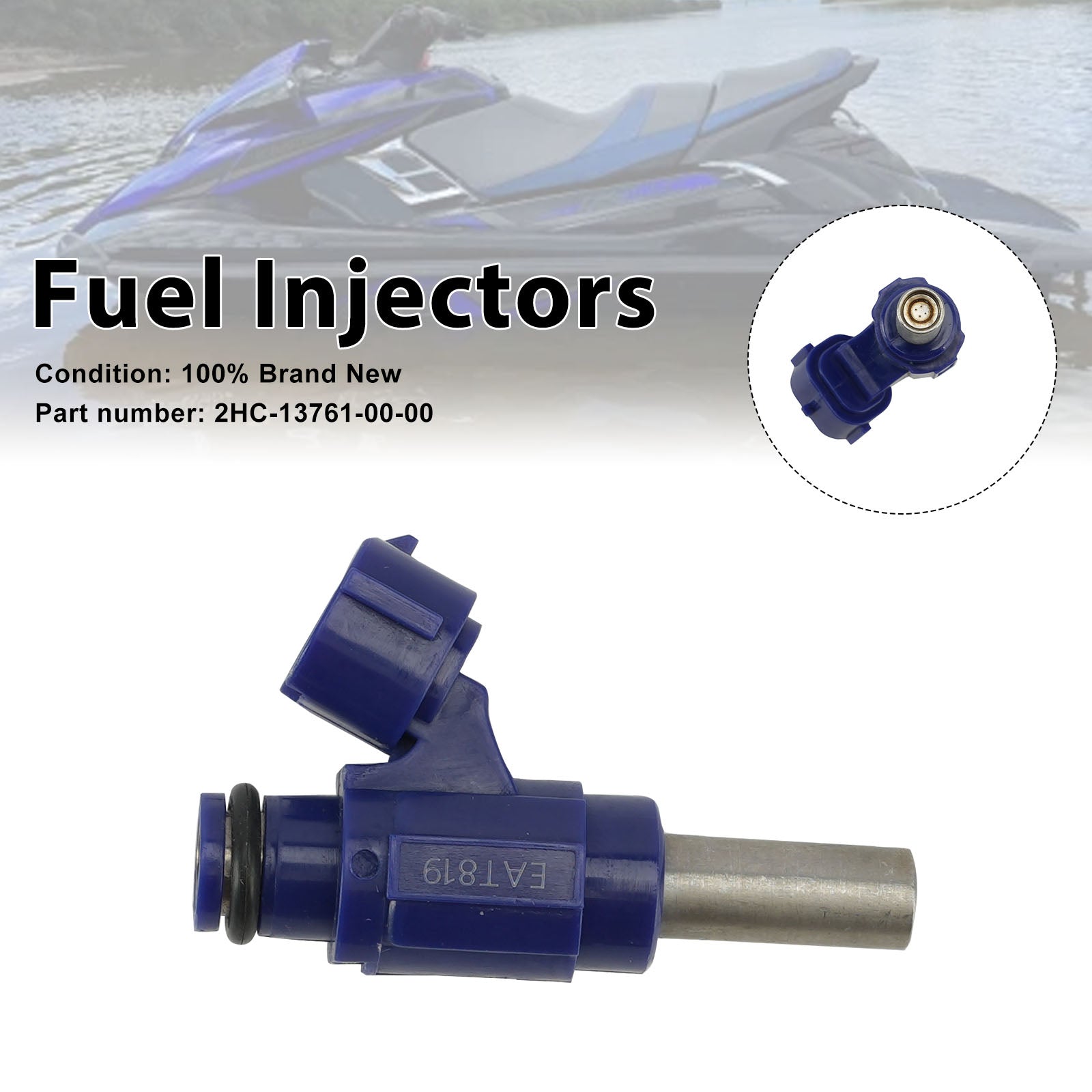 2018-2023 Yamaha WaveRunner VX EXFuel Injectors 2HC-13761-00-00
