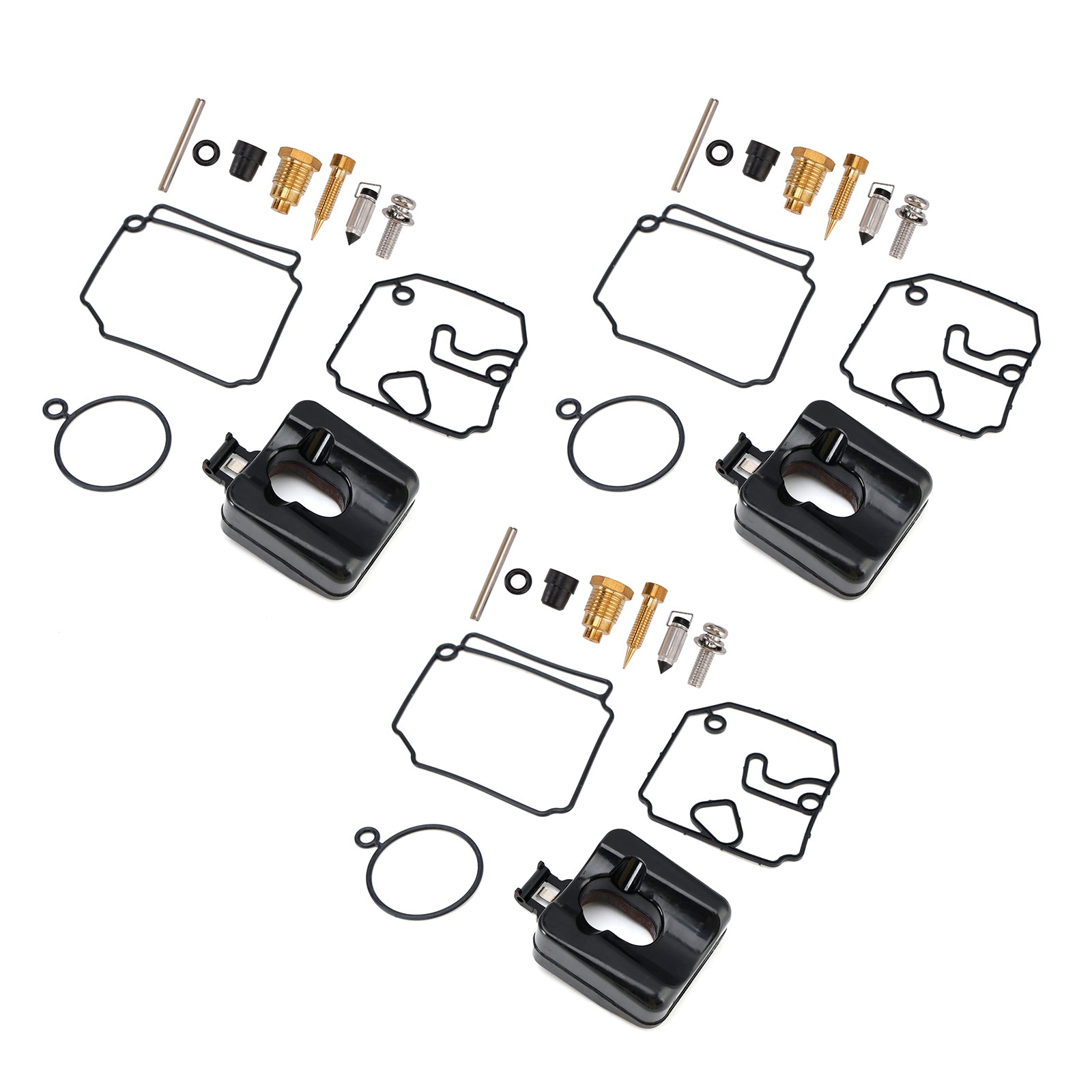 3X Kit de reparo de bomba de combustível de carburadores externos de 2 tempos Yamaha 40HP 50HP