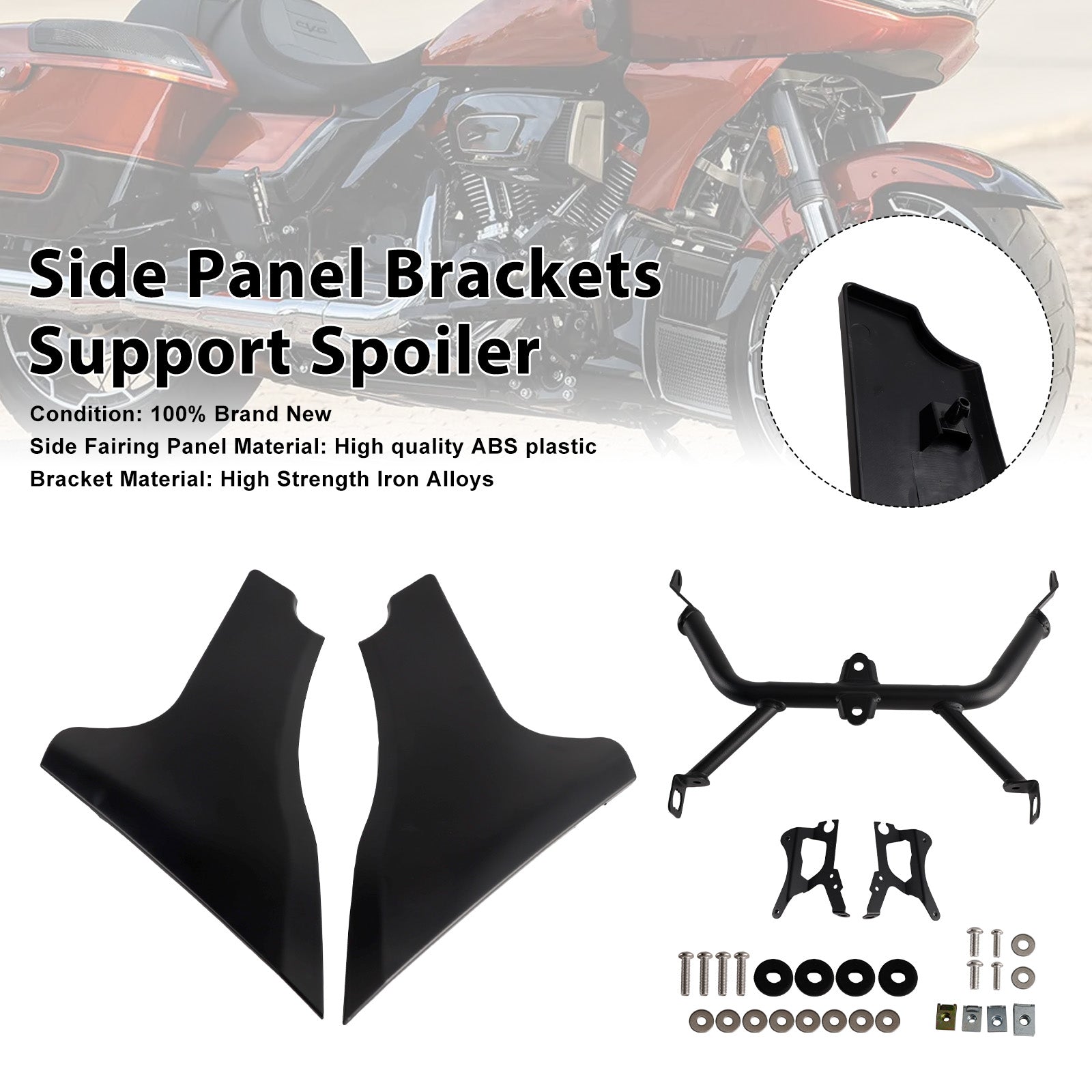 23-25 CVO 121 117 Road Glide FLTRXSESide Panel Brackets Support Spoiler