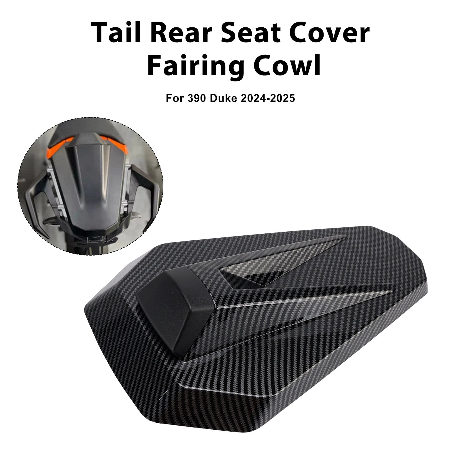 2024-2025 390 DukeTail Rear Seat Cover Fairing Cowl