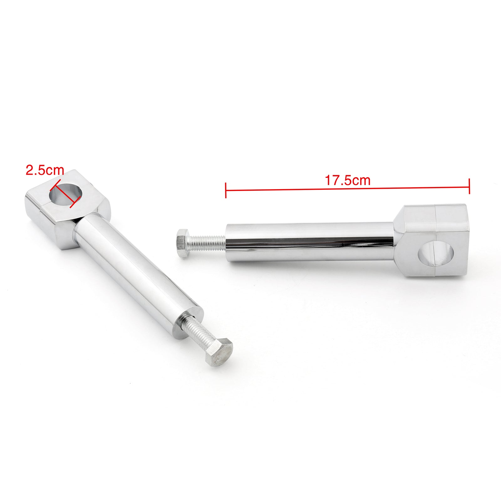 Juego de elevador de manillar de motocicleta de 6 "apto para barra cromada de 1"