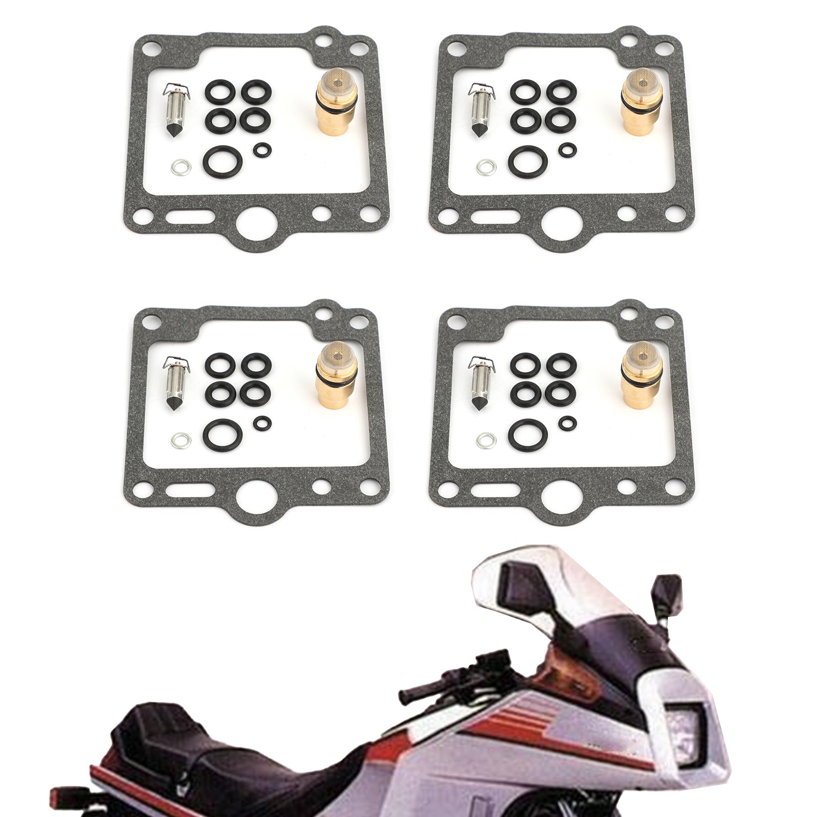 4 Sets Carburetor Repair Kit für Yamaha XJ700 Maxim x 700 XJ750 FJ1100 FJ1200