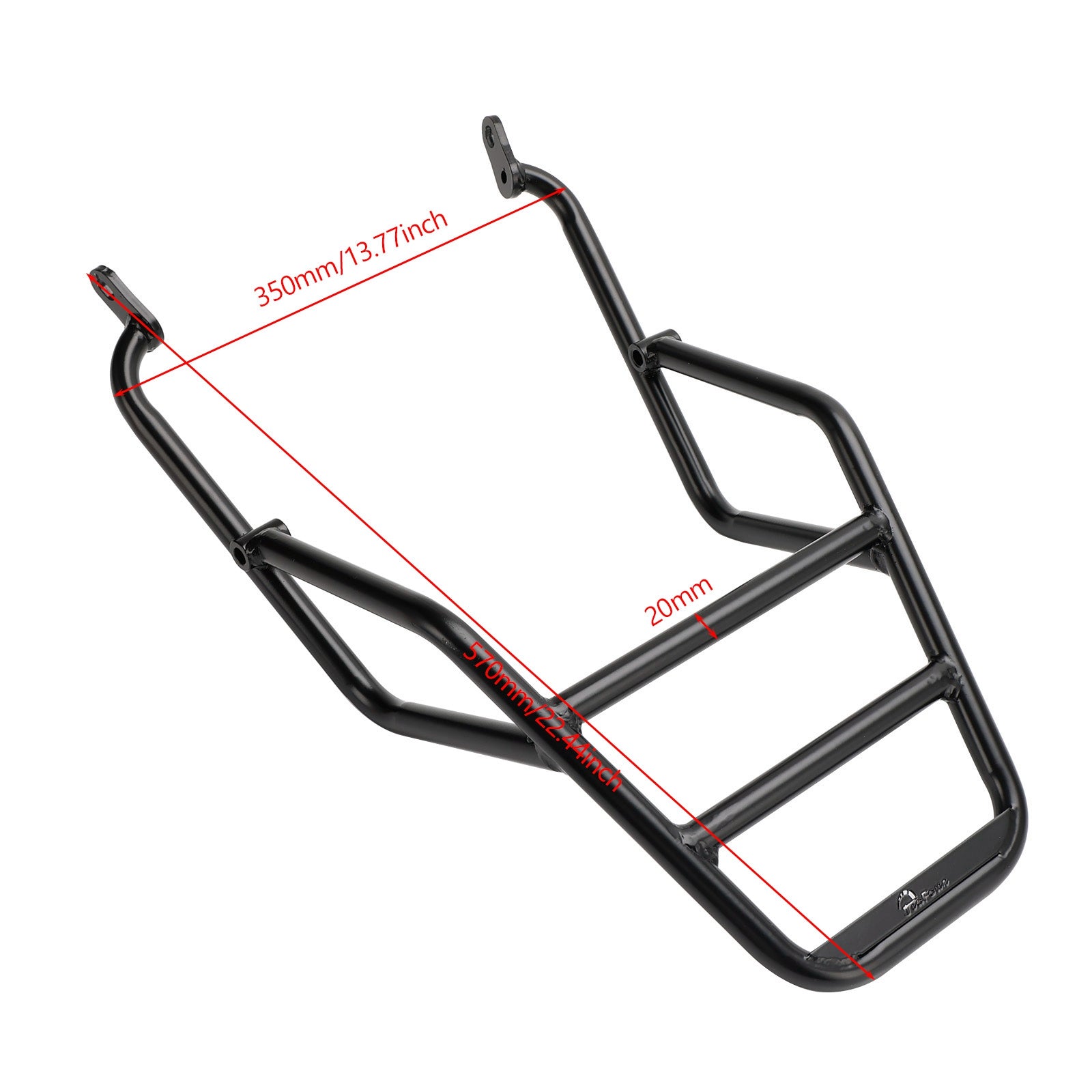 Rack de bagagem traseira do tubo preto para Honda CB 350 H NESS 350 GB 350 S 2021 2022 2023