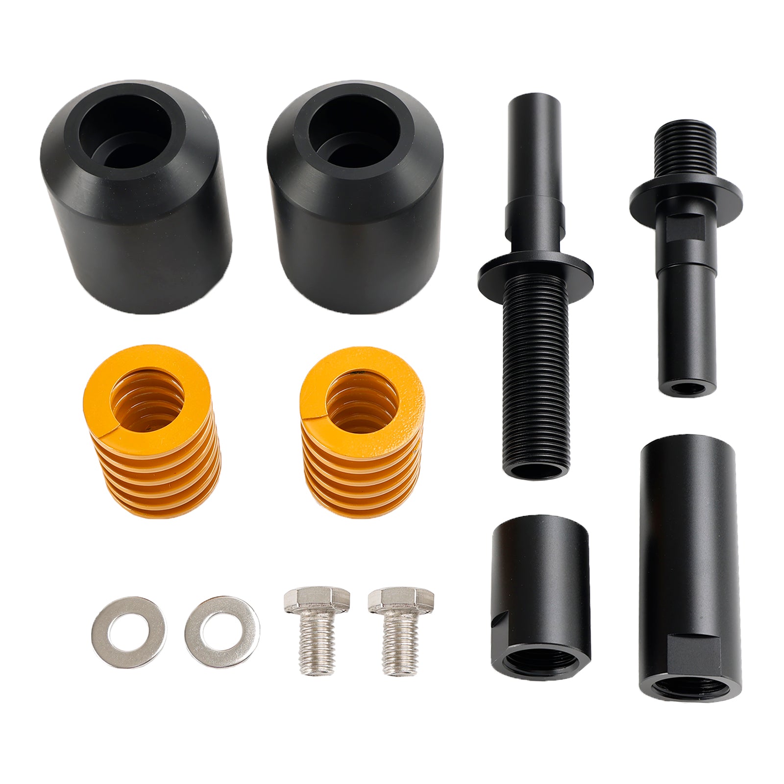 23-24 Kawasaki Zx-4R Zx-4RR Crash Bobbin Protector Slider Aluminio Negro