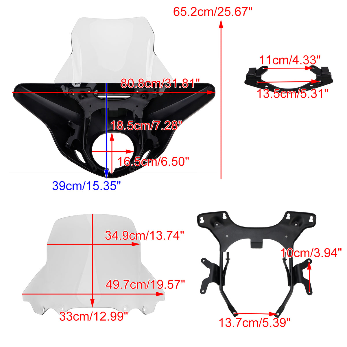 2021-24 HONDA CMX1100 Rebel 1100 Windshield WindScreen Headlight Fairing