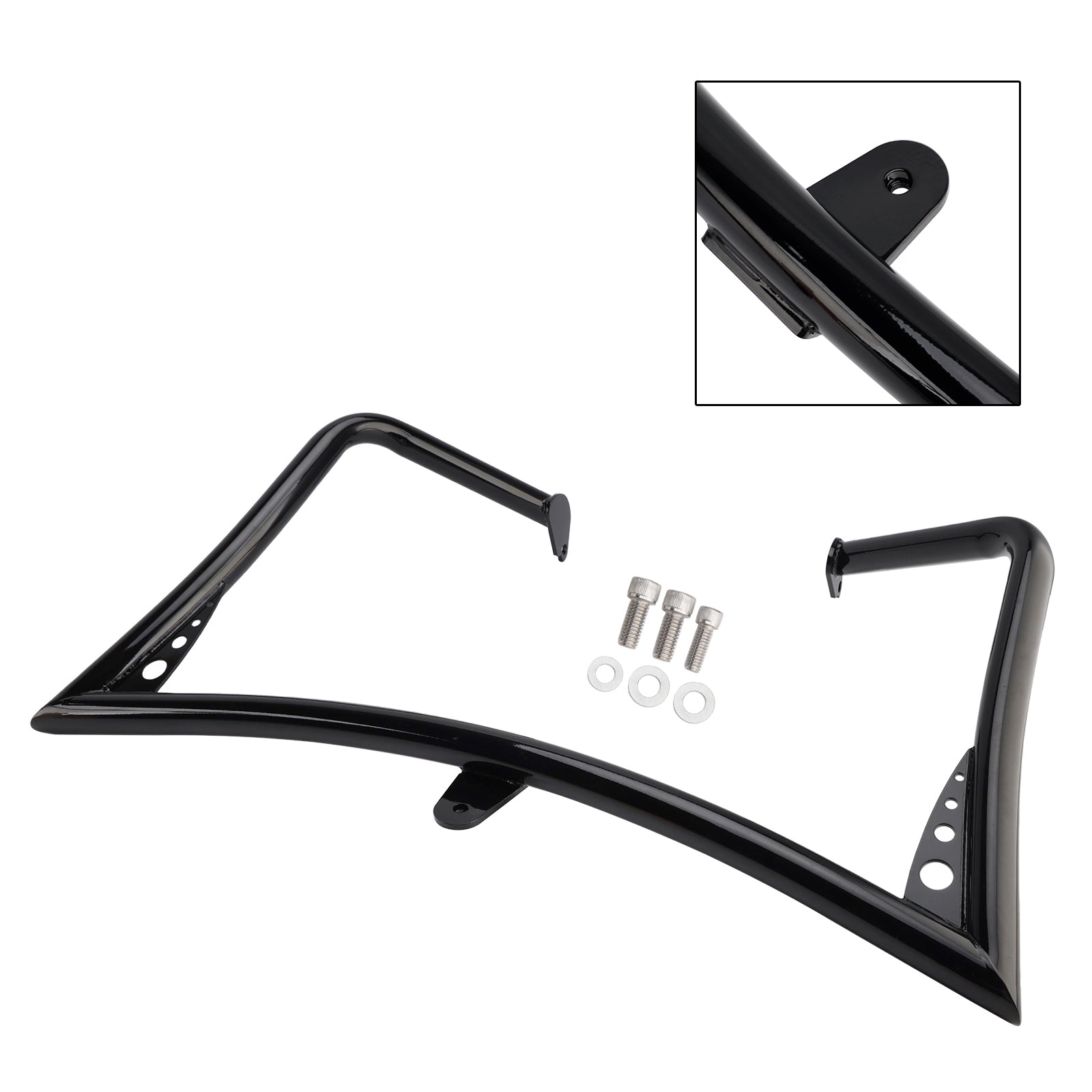 Touring Glide 1997-2008 Bumper Engine Protection Guard Crash Bar Black