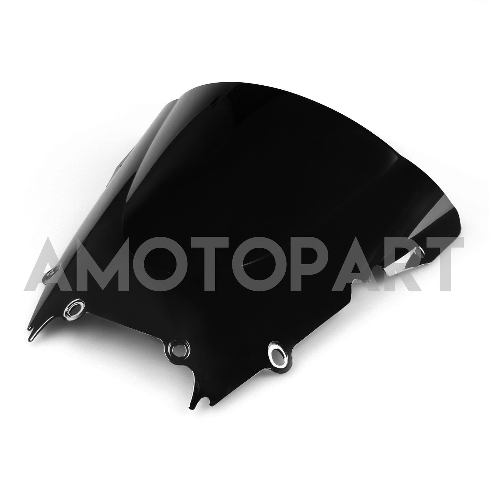 Amotopart 1998-2002 YZF 600 R6 Yamaha Rouge&Kit de carénage dents de requin vertes