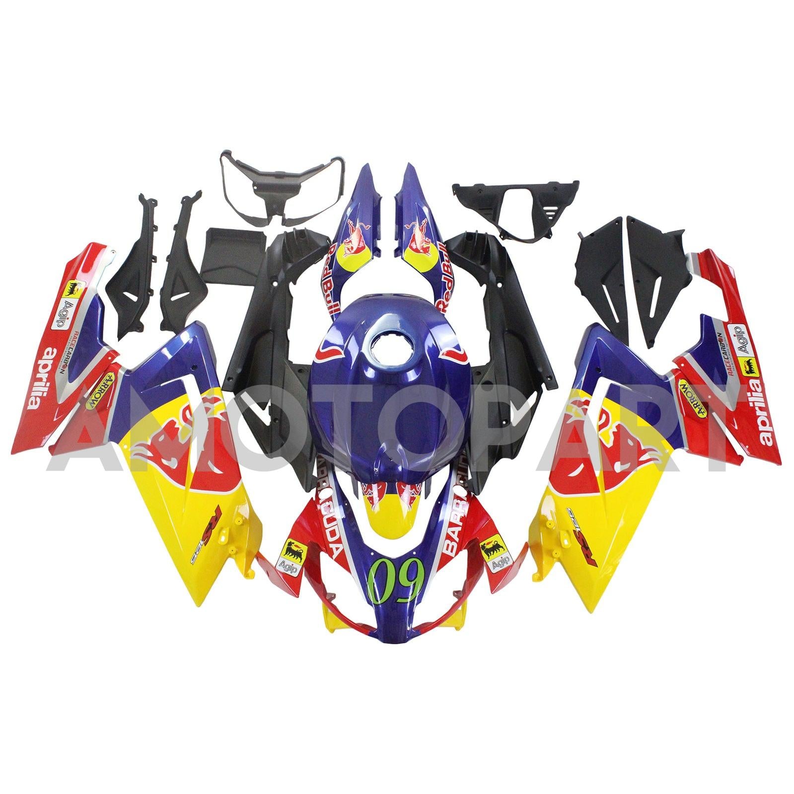 Amotopart 2006-2011 RS125 Red Blue Yellow Fairing Kit