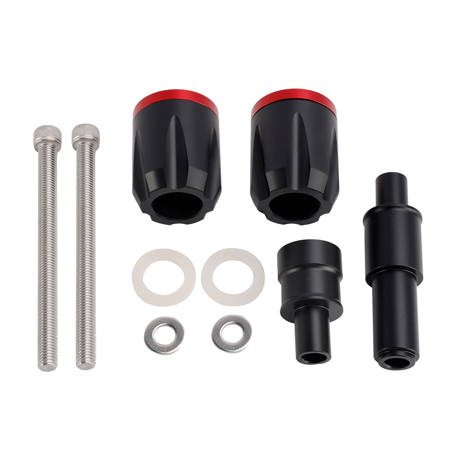 19-23 BMW F900R F750GS F850GS CRASH BOBBIN BEWERKTE SCHUIDEN ALUMINIUM ROOD