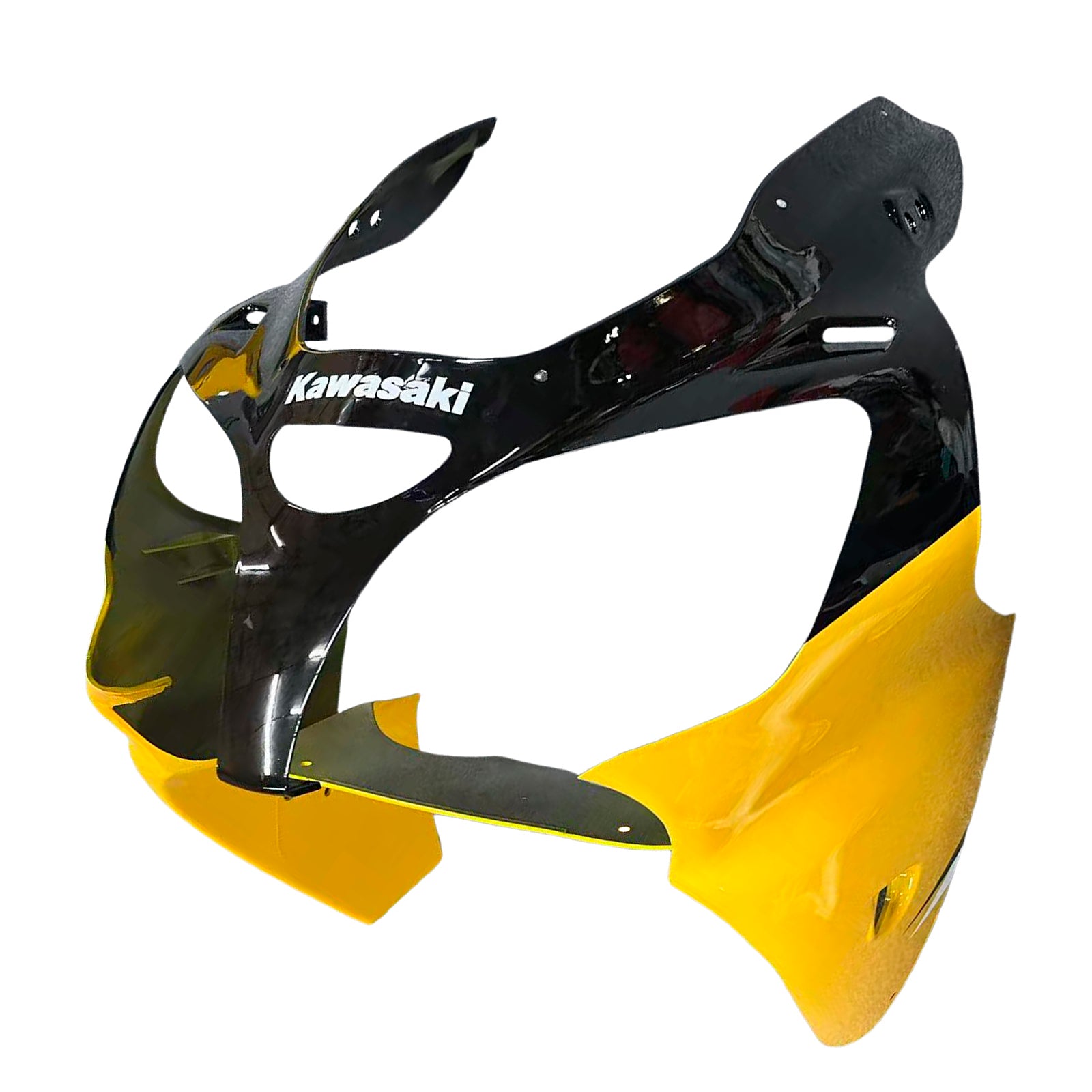 Amotopart 2000-2002 Kawasaki ZX6R 636 2005-2008 Kawasaki ZZR600 Yellow Black Fairing Kit