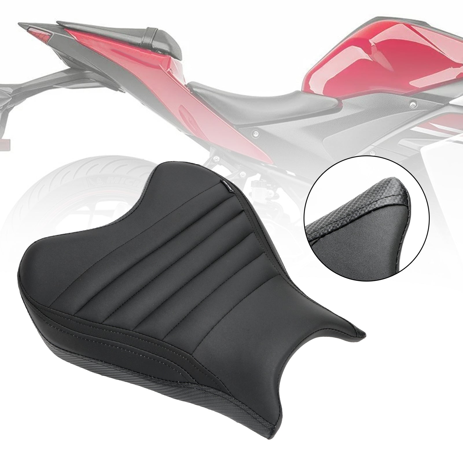 Přední řidič sedadlo Raider Cushion PU Fit for Yamaha YZF-R7 YZF R7 2021-2022 Červená