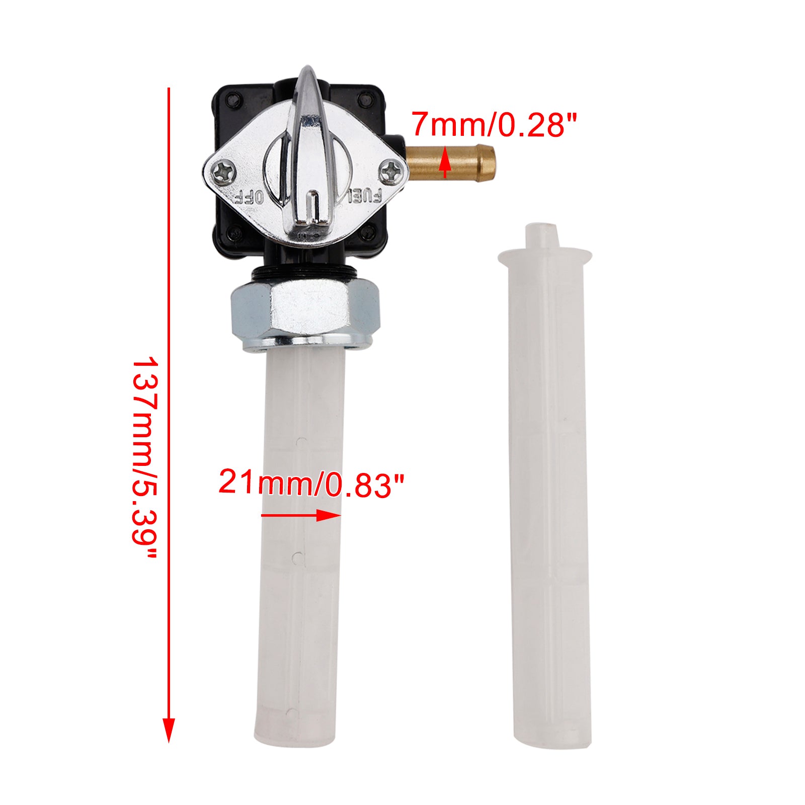 1995-2001 Gas Dyna Low Rider FXDL Válvula de llave de combustible para tanque, llave de purga compatible con 61338-94D