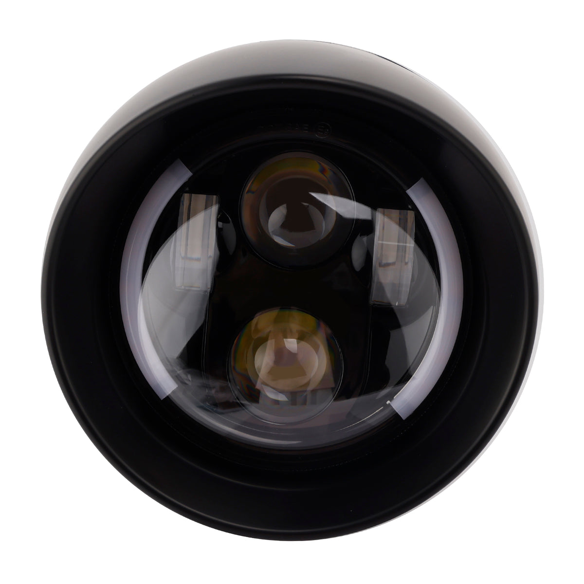 5.75" Headlight Lamp Spotlight Universal Led 4000lm Fits For Cruise Cafe Chrome