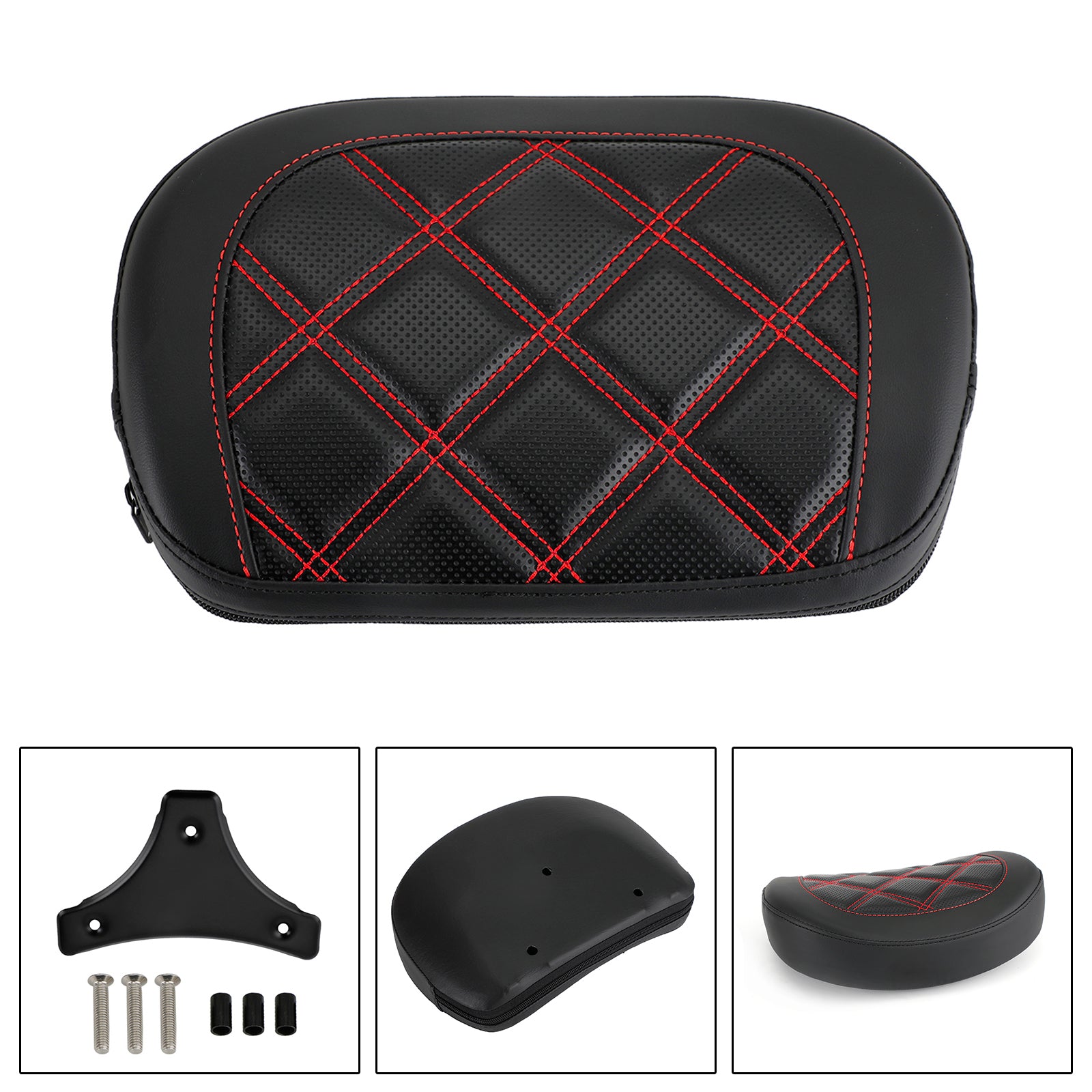 Driver Rider Sissy Bar Seat Backrest Pad for CVO Street Glide FLHXSE 2015-2021