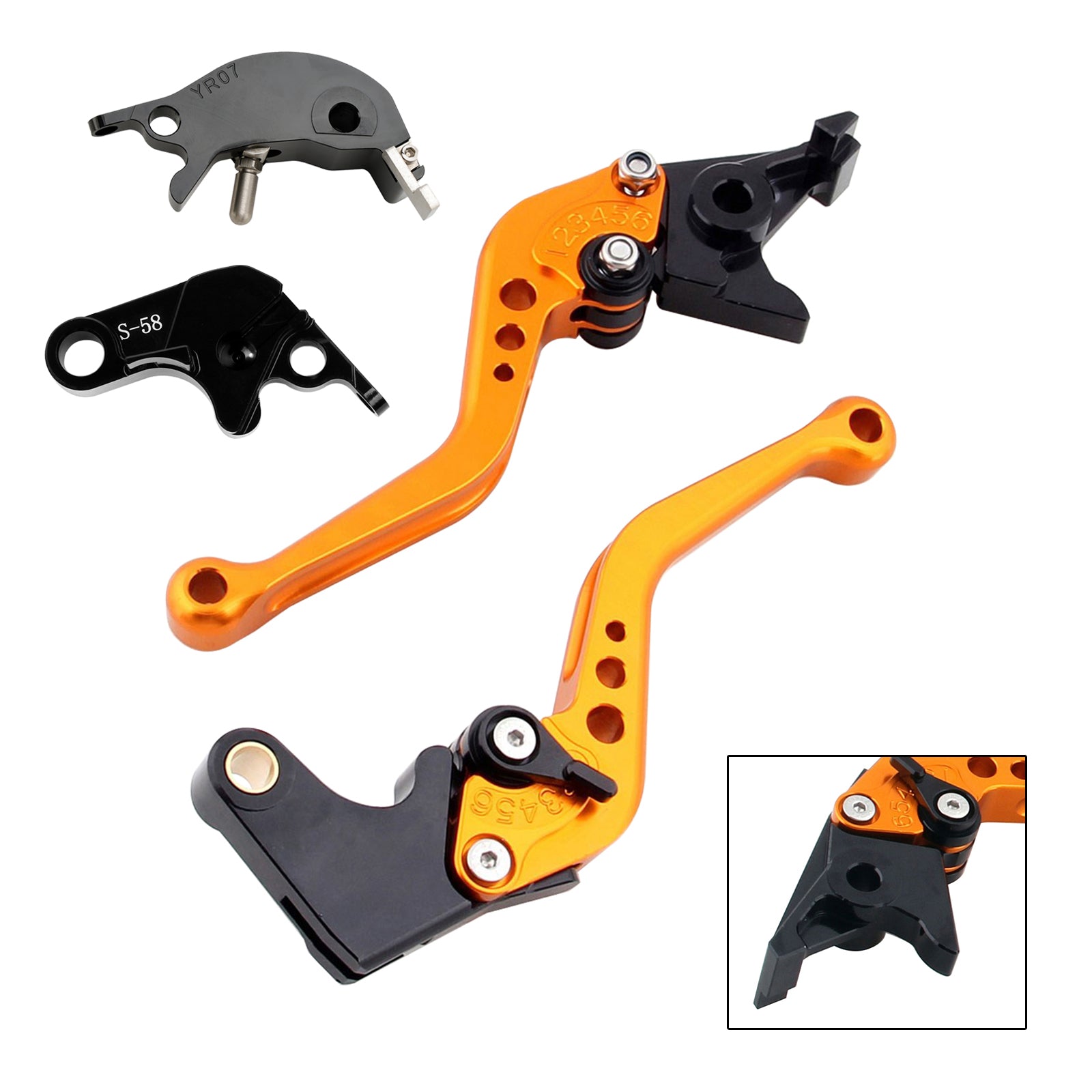 22-23 YAMAHA YZF R7 MT-10/SP FZ-10/SP NEW Short Clutch Brake Lever