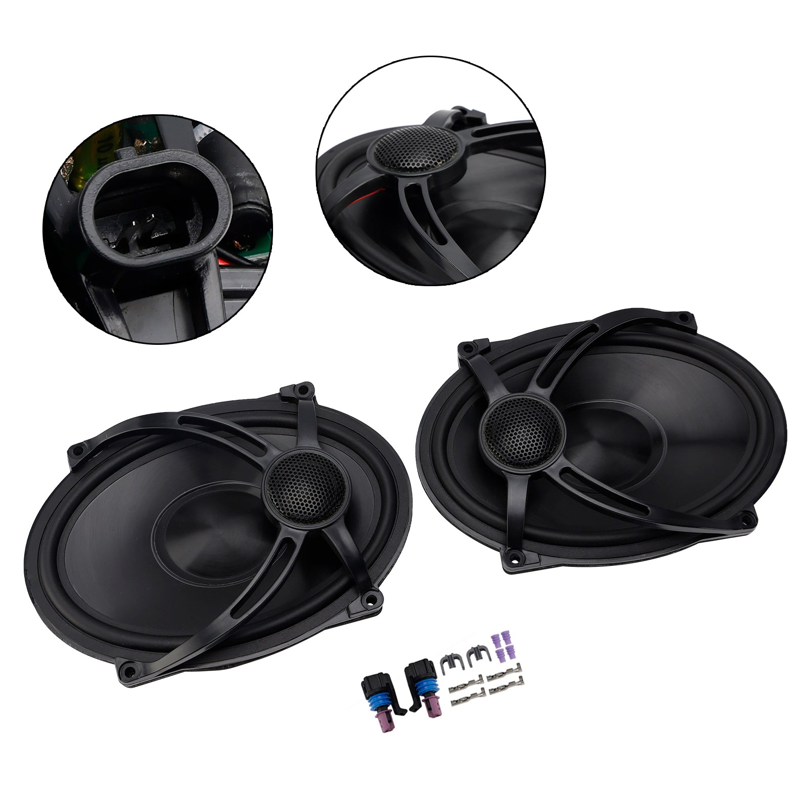 1994-2024 Touring Road Glide Flhr 5"X7" Saddlebag Lid Speakers Black