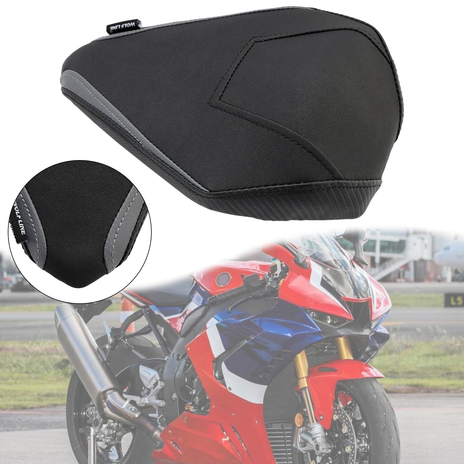 2020-2023 Honda Cbr1000Rr-R Rear Passenger Seat Cushion Pillion Flat Red