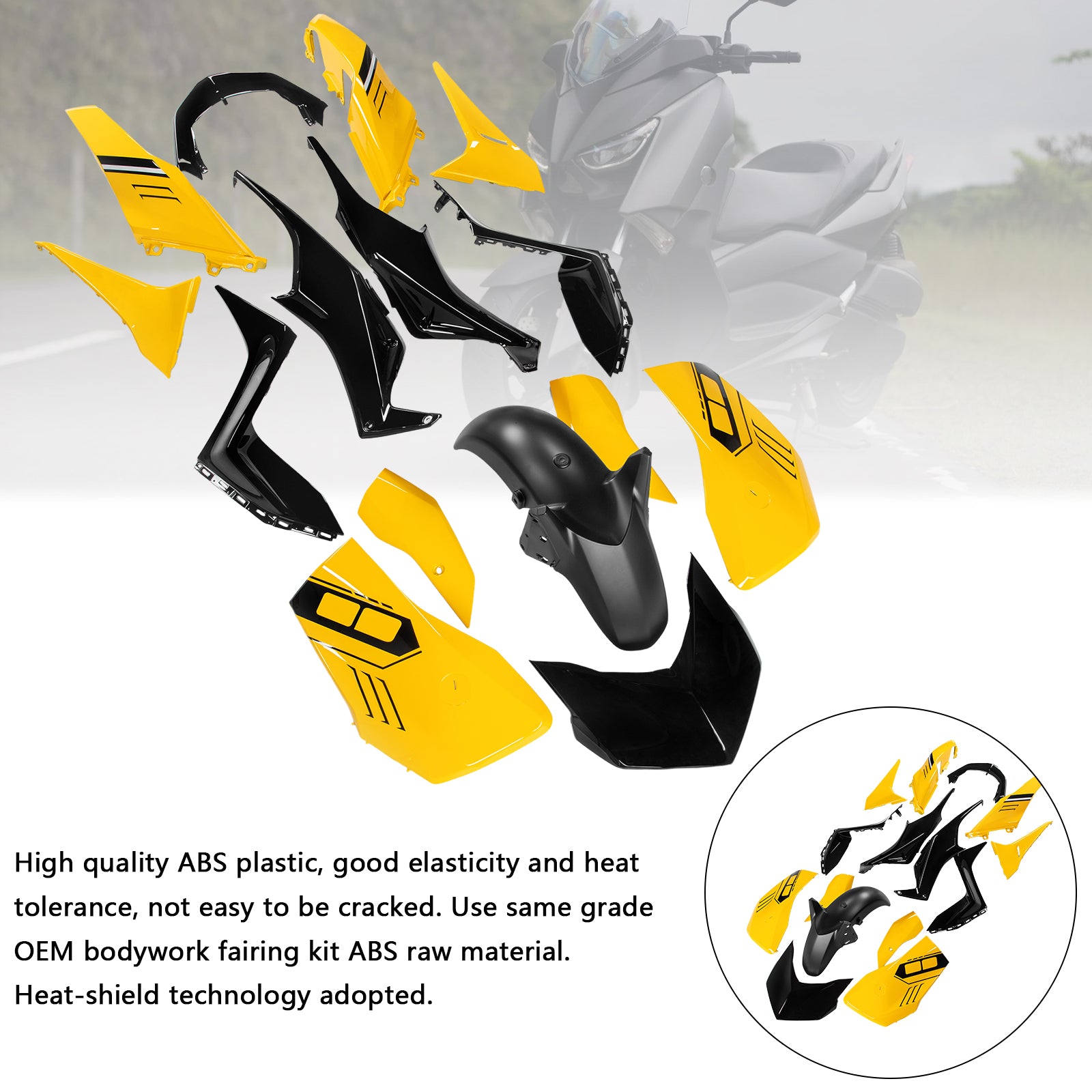 Amotopart 2023-2024 Yamaha x Max 300 Kit de carénage