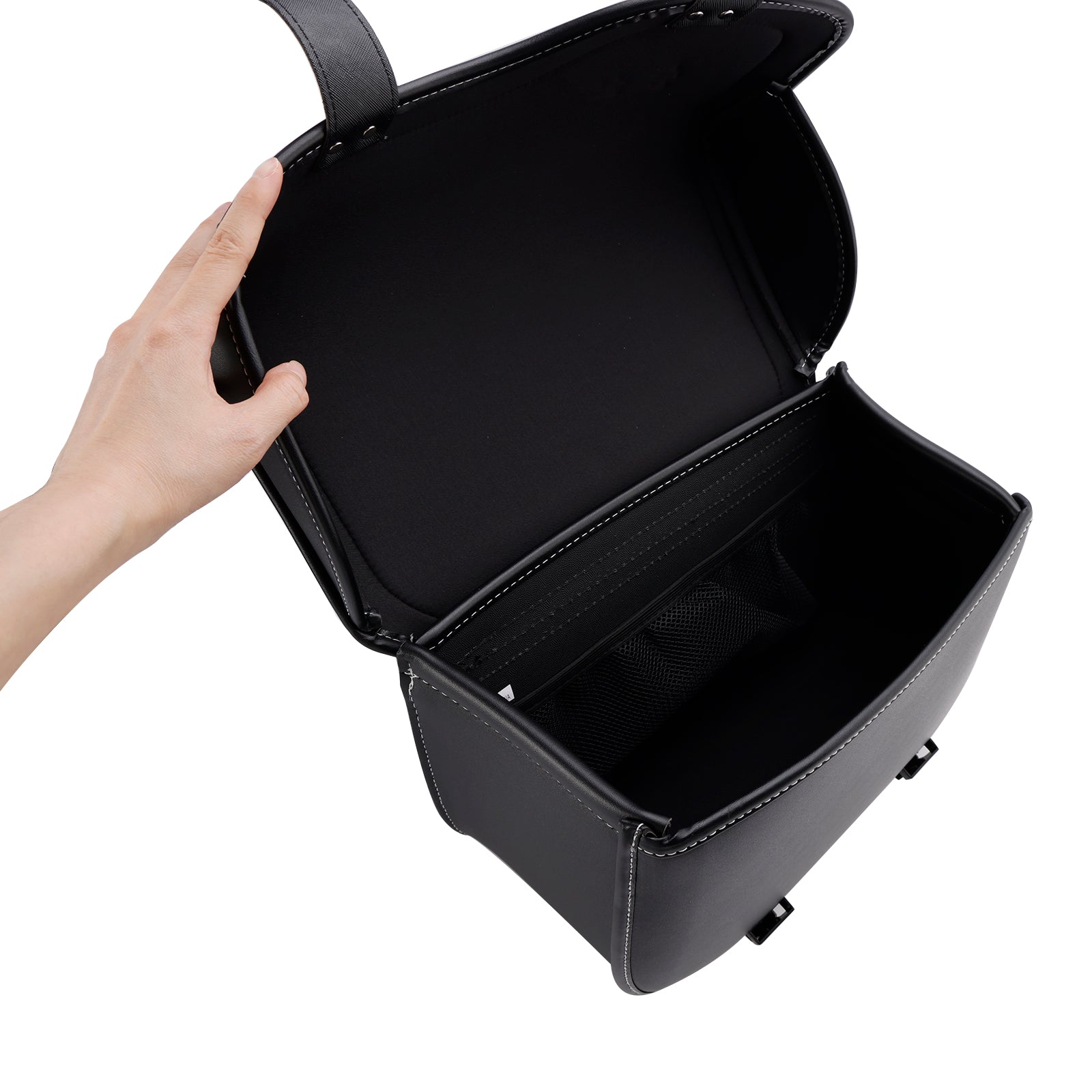 Side Tailbag Satteltaschenfarbe passendes Gepäck schwarz 28L für Roller Motorrad