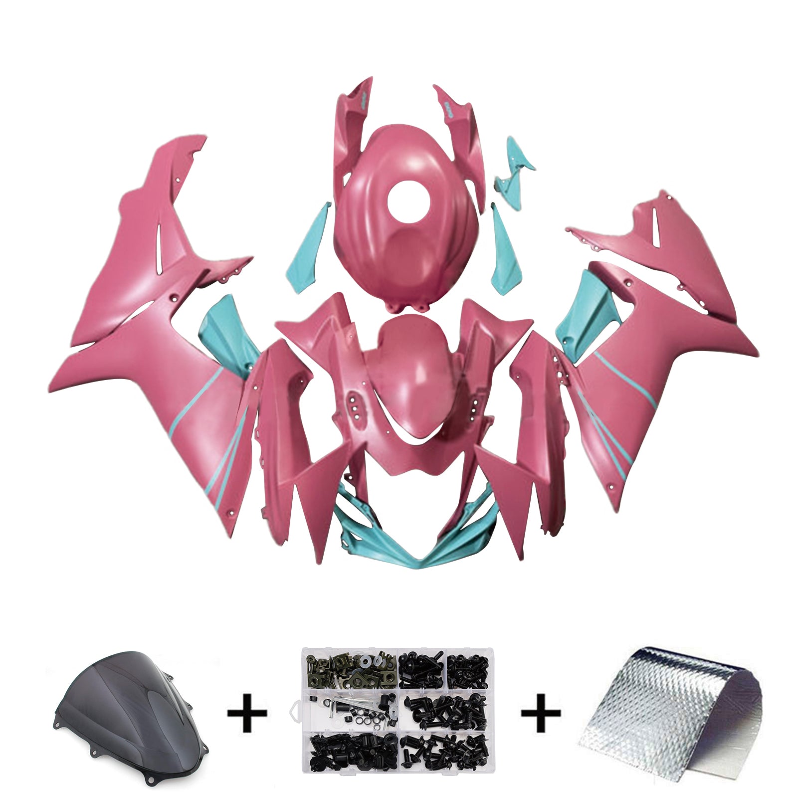 Amotopart 2011-2025 Suzuki GSXR 600/750 Light Red Fairing Kit