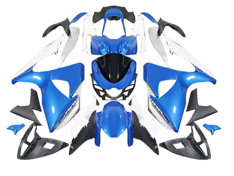 Amotopart 2009-2016 Suzuki GSXR1000 Blue White Black Fairing Kit