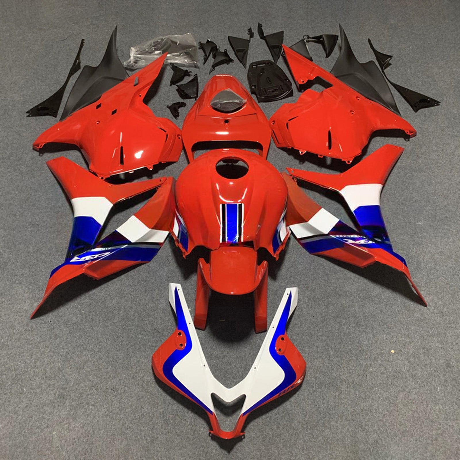 Amotopart 2009-2012 ホンダ CBR600RR レッドブルーホワイトフェアリングキット