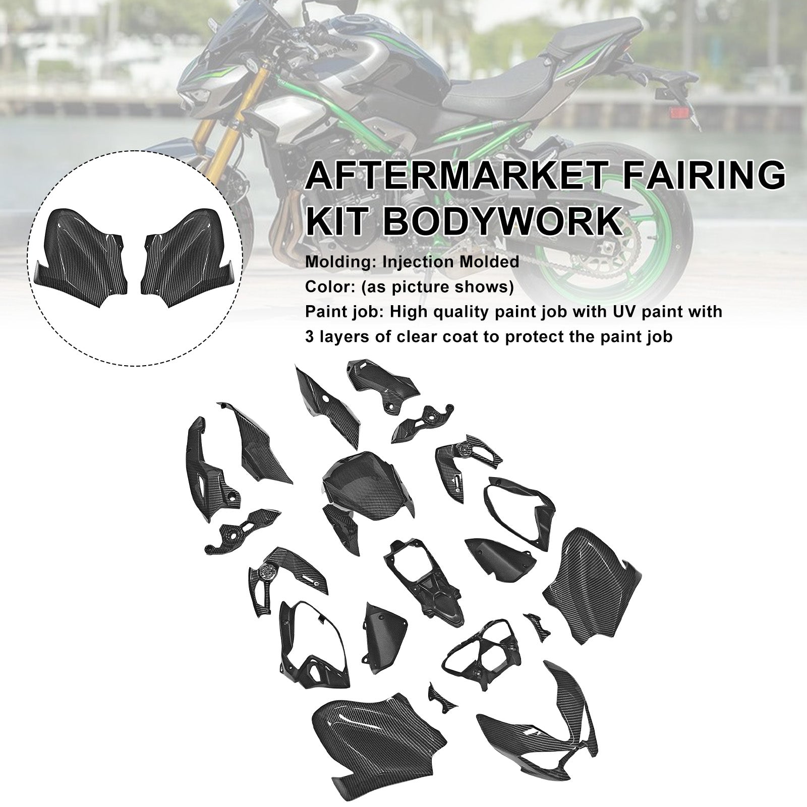 Amotopart 2025–2026 Kawasaki Z900 Verkleidungsset-Kollektion