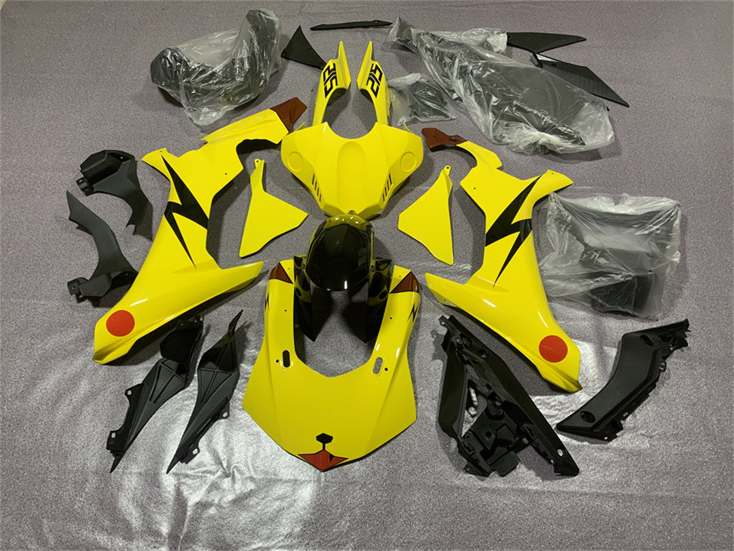 Amotopart Yamaha YZF R1 2020-2025 Yellow Pikachu Fairing Kit