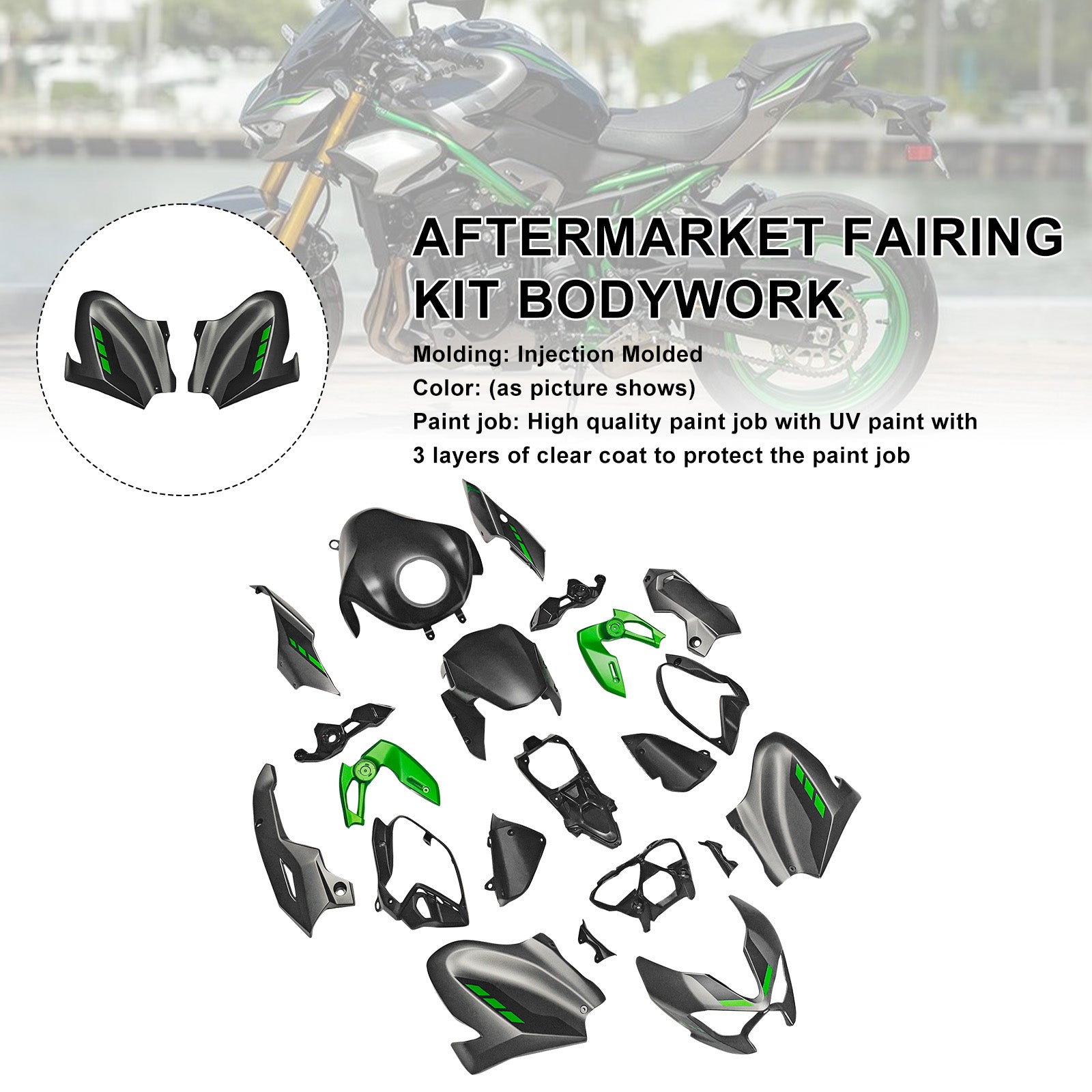 Amotopart 2025–2026 Kawasaki Z900 Verkleidungsset-Kollektion