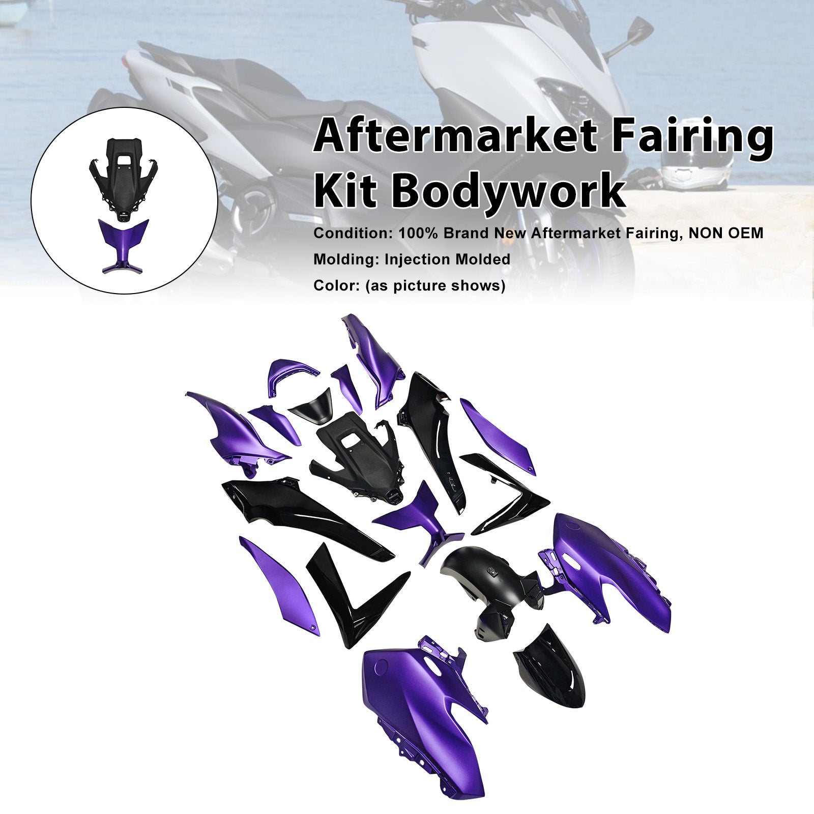 Amotopart 2025-2026 Yamaha TMAX560 Fairing Kit Collection