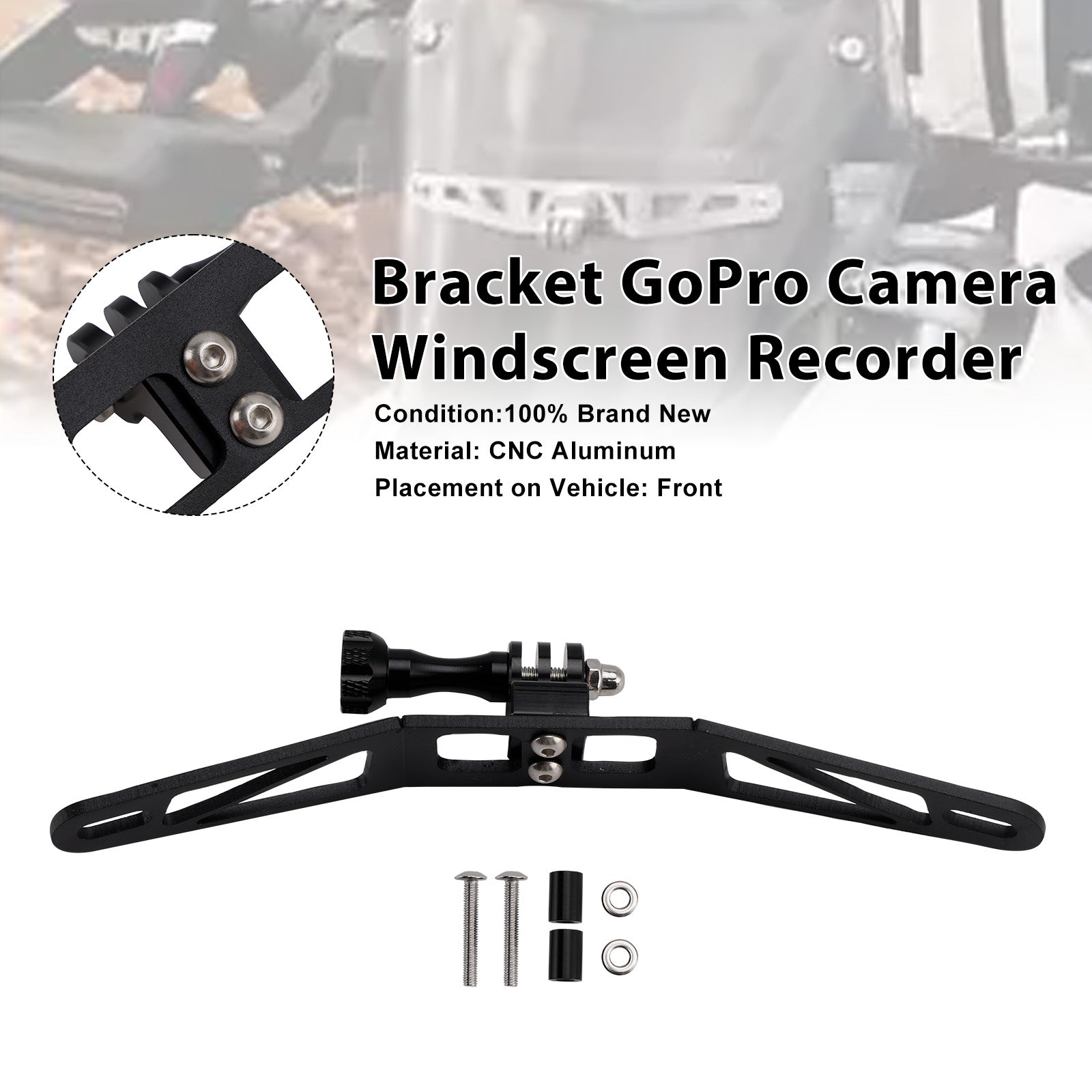 BMW R1300GS S1000XR F900XR F850GS Bracket GoPro Camera Windscreen