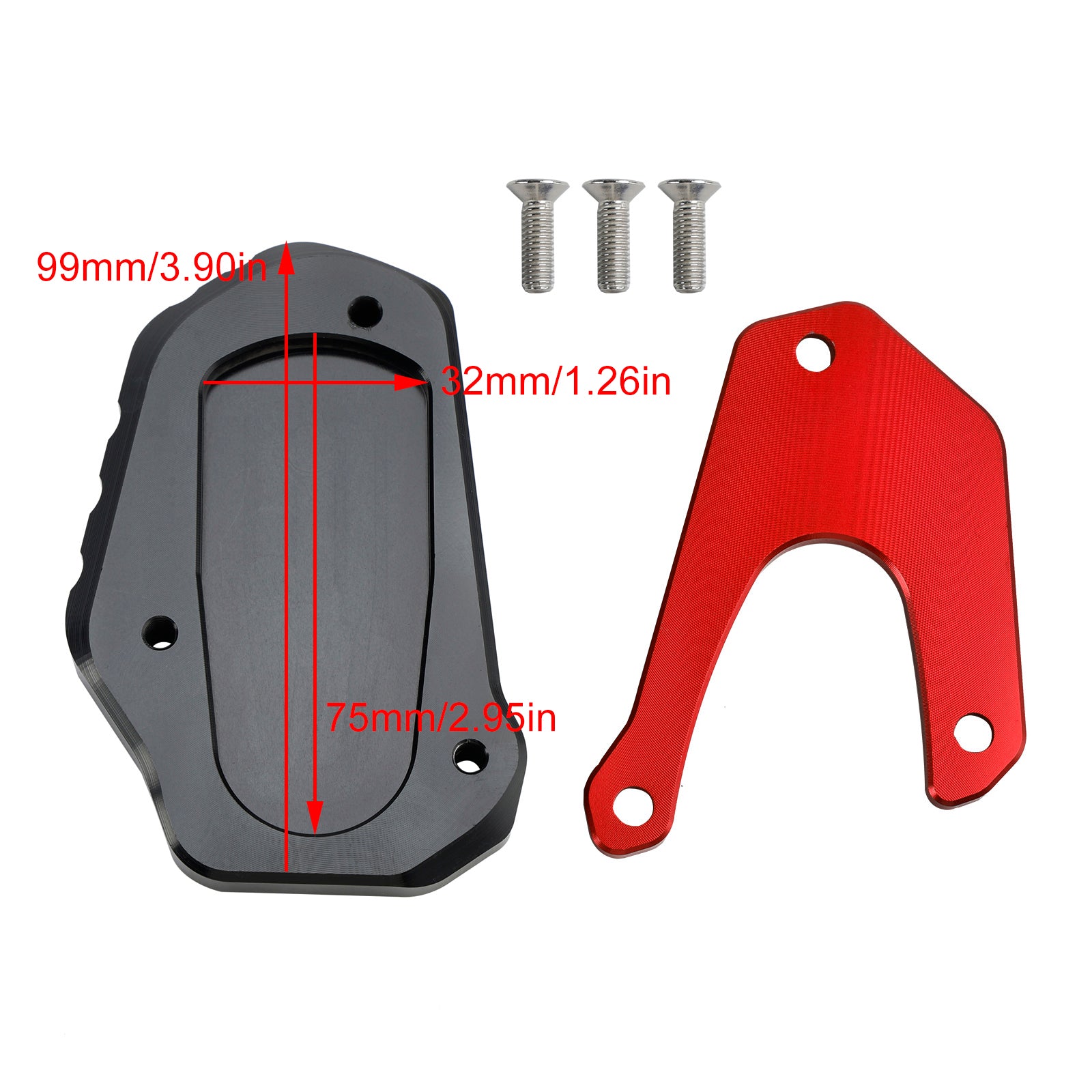 20-23 Suzuki V-Strom DL1050xt Kickstand-Vergrößerungsplattenpad