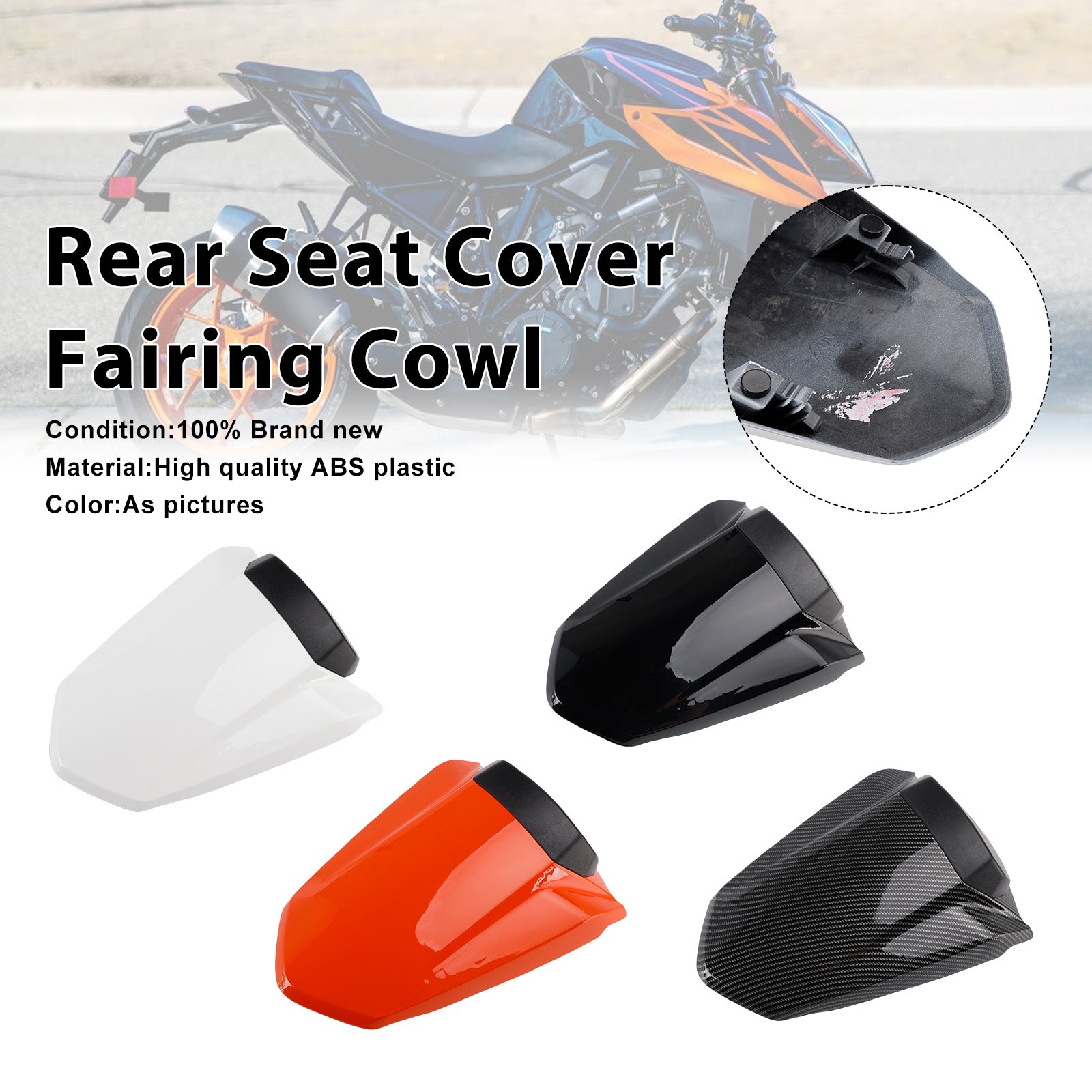 2014-2019 1290 Super Duke R Rear Pillion Seat Cover Fairing Cowl