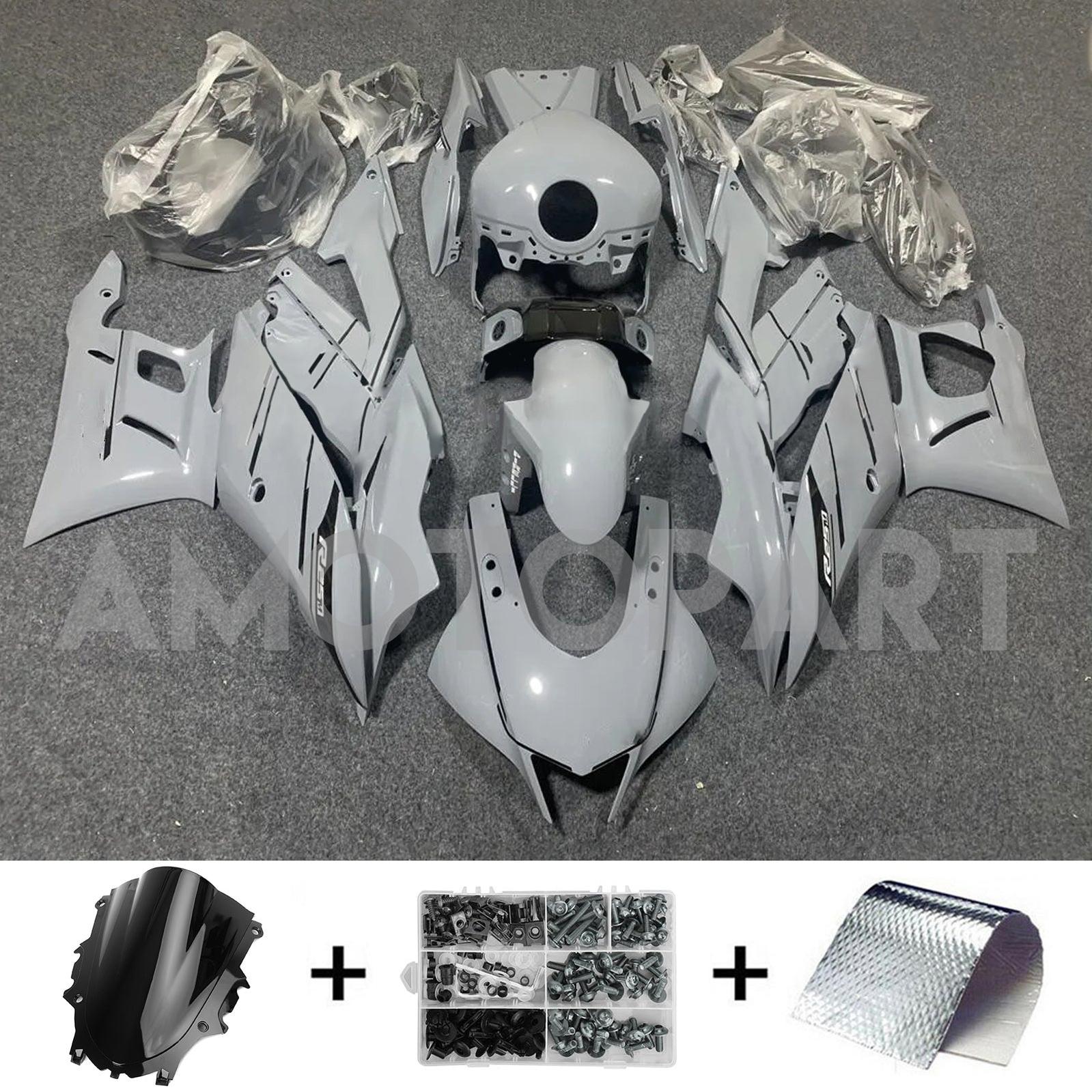 Amotopart 2022-2024 Yamaha YZF-R3 & R25 White Fairing Kit