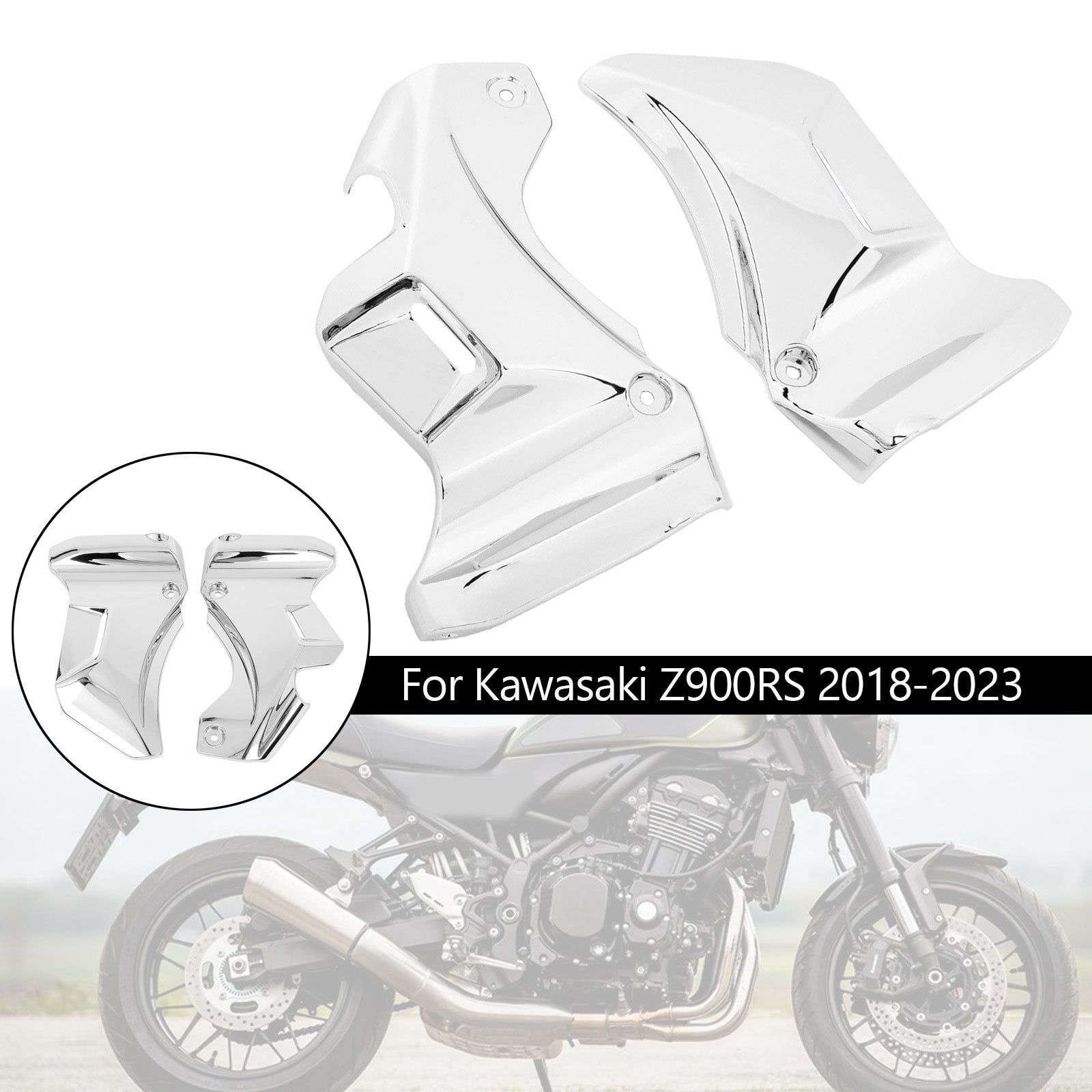 2018-2023 Kawasaki Z900RS Gastank Zijafdimpelpaneel kuipkap