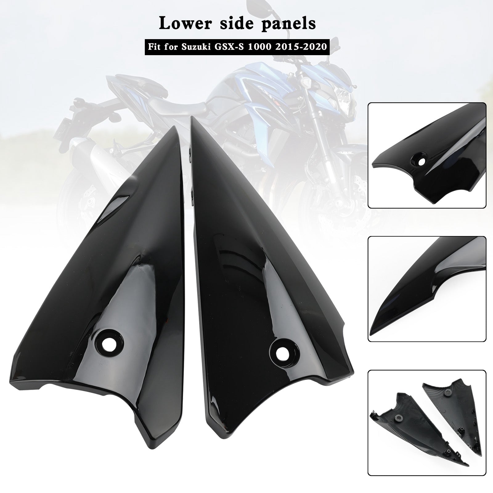 Panneaux de pan de ventre supérieur cavening de côté inférieur pour Suzuki GSX-S 1000 2015-2020