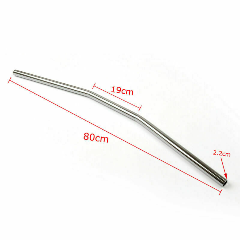 Honda Style Yamaha Kawasaki 7/8" T08 Suzuki Handlebar Drag Chr Bar Ducati For