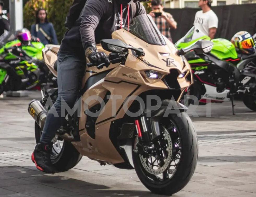 AMOTOPART 2021-2025 KAWASAKI ZX 10RR ZX 10R SVART VARMT BEIGE FAIRING KIT