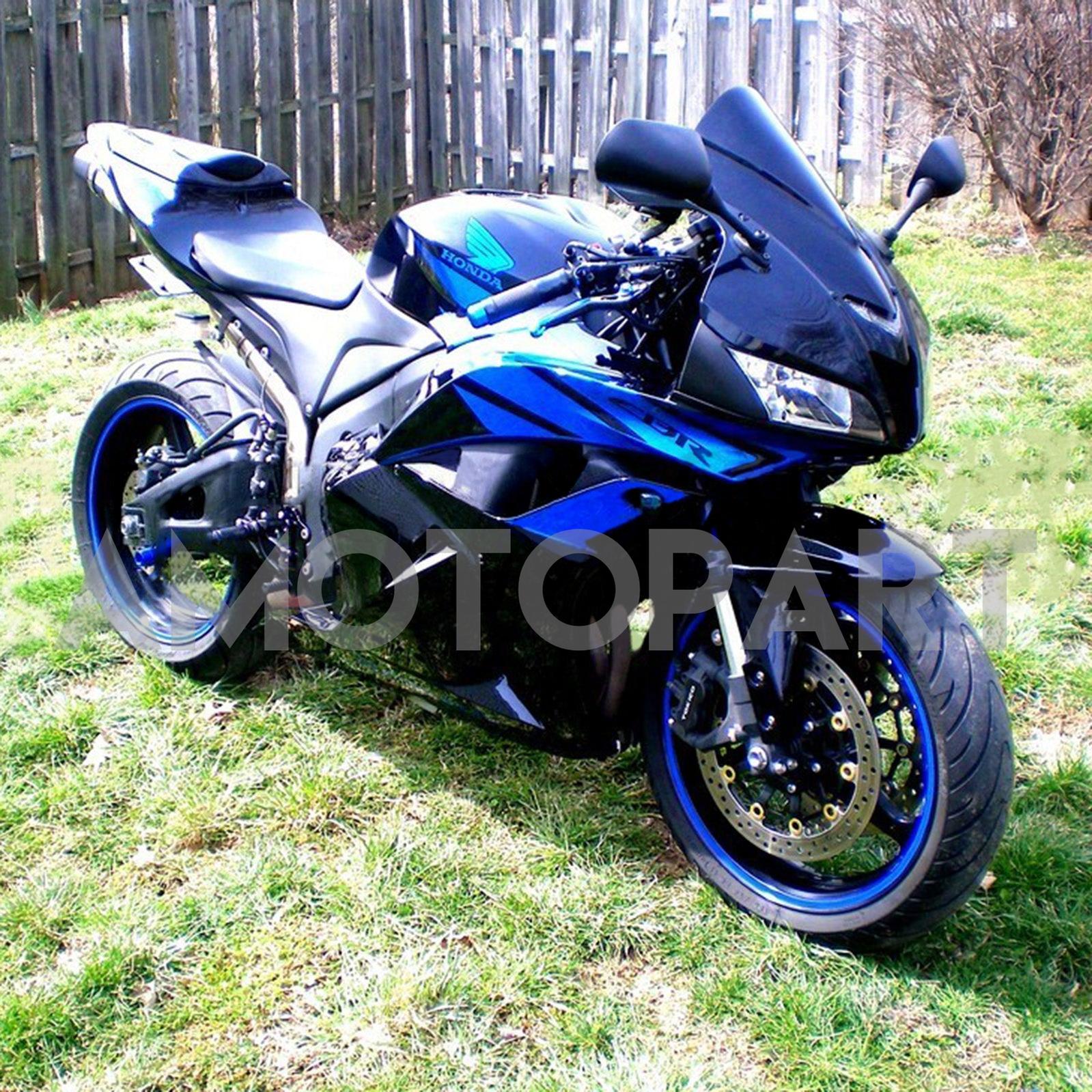 Amotopart 2009-2012 Honda CBR600RR Black οΌ Blue Fairing Kit