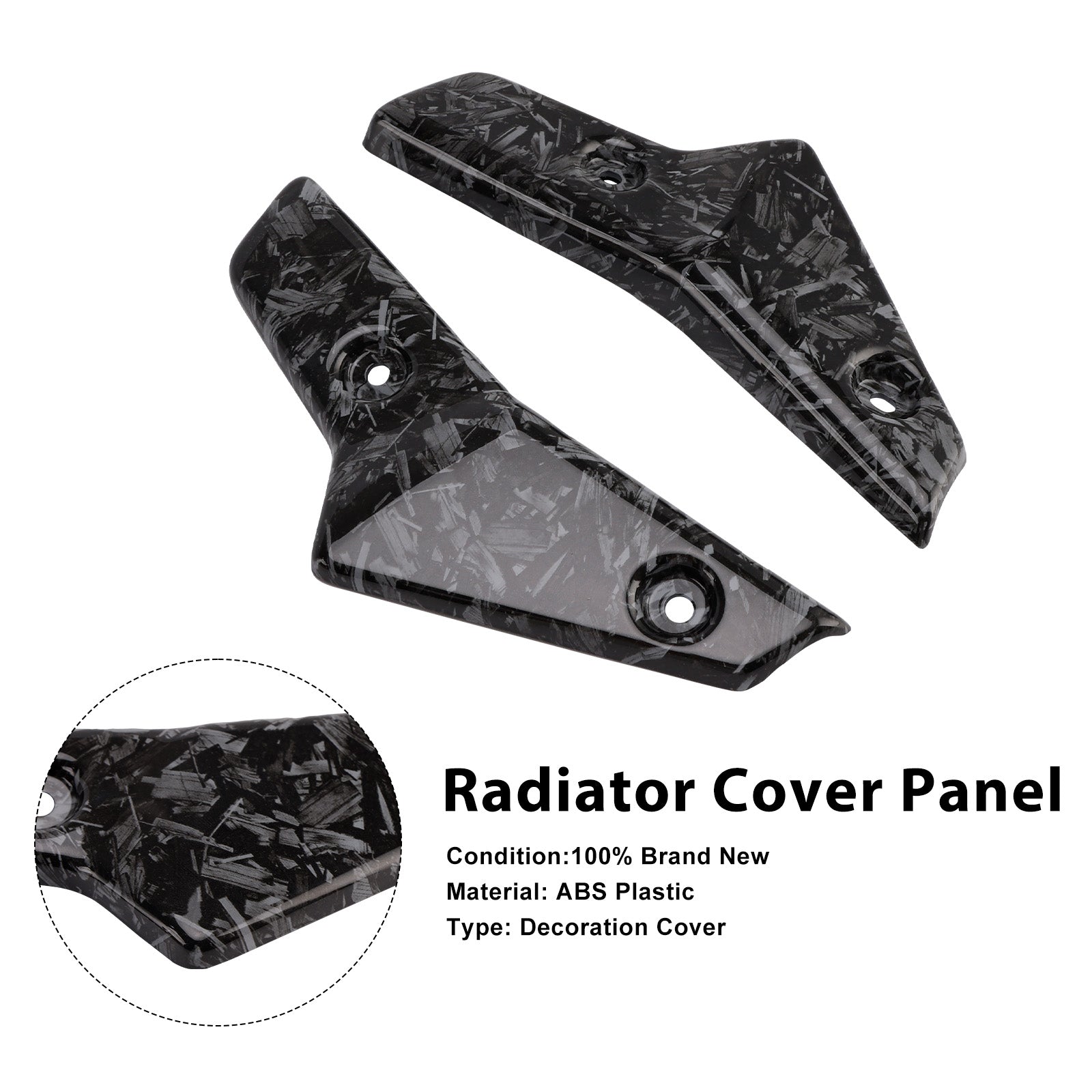 2020–2022 Street Triple 765 R/RSKühler-Seitenabdeckungs-Verkleidungsplatten