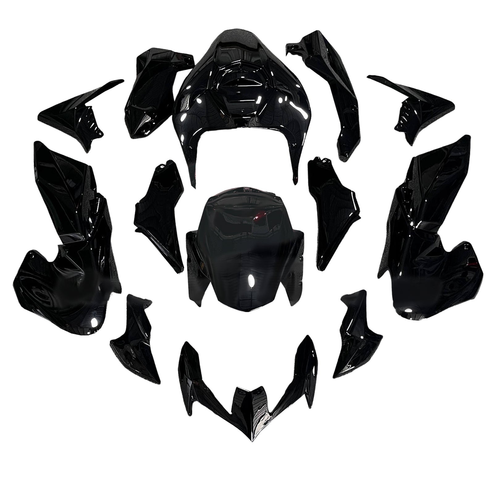 Amotopart 2020-2024 Kawasaki Z900 Schwarzverkleidungskit