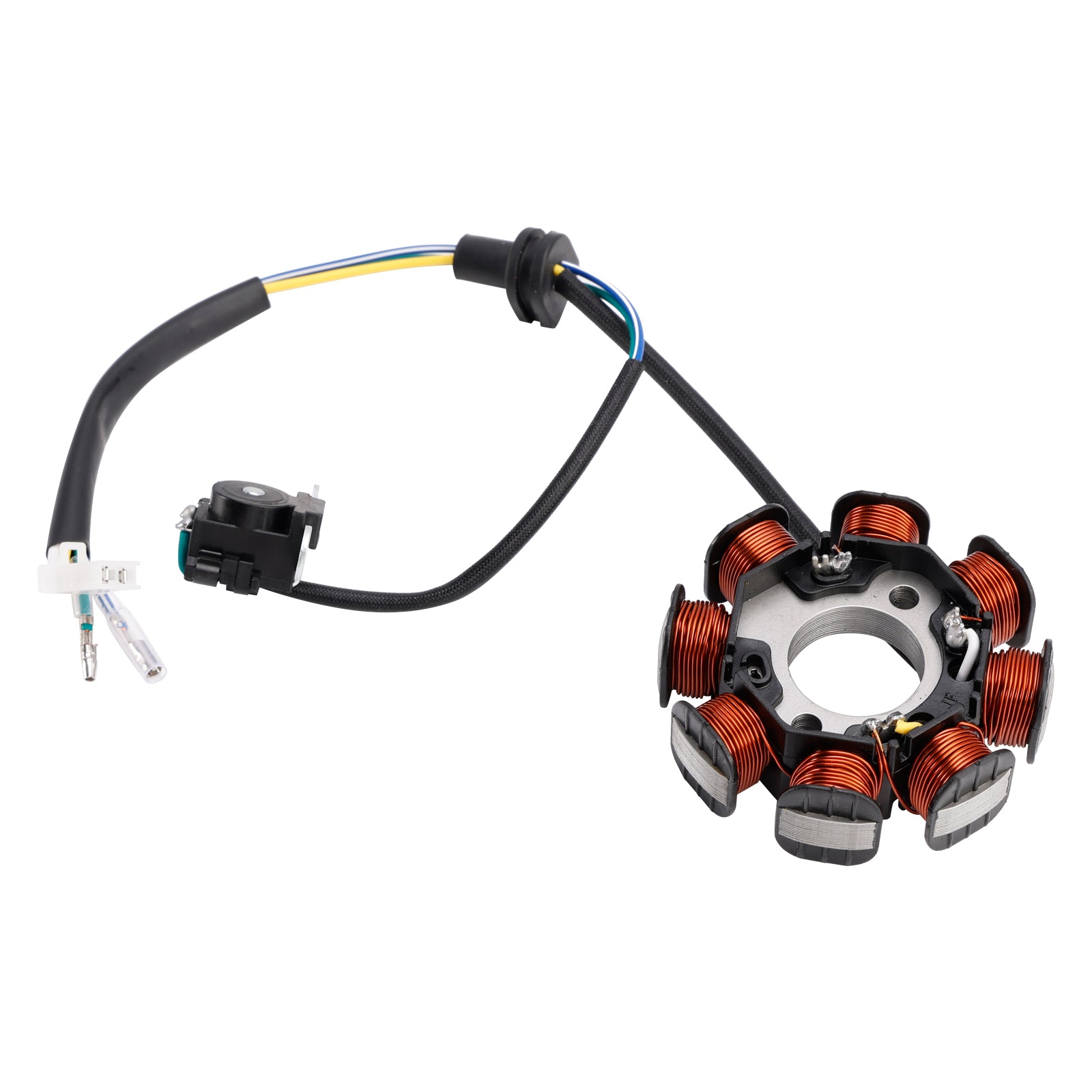 Modenas Kriss 120 Field Coil 8 Coil - 4 Wire - Stator Assy