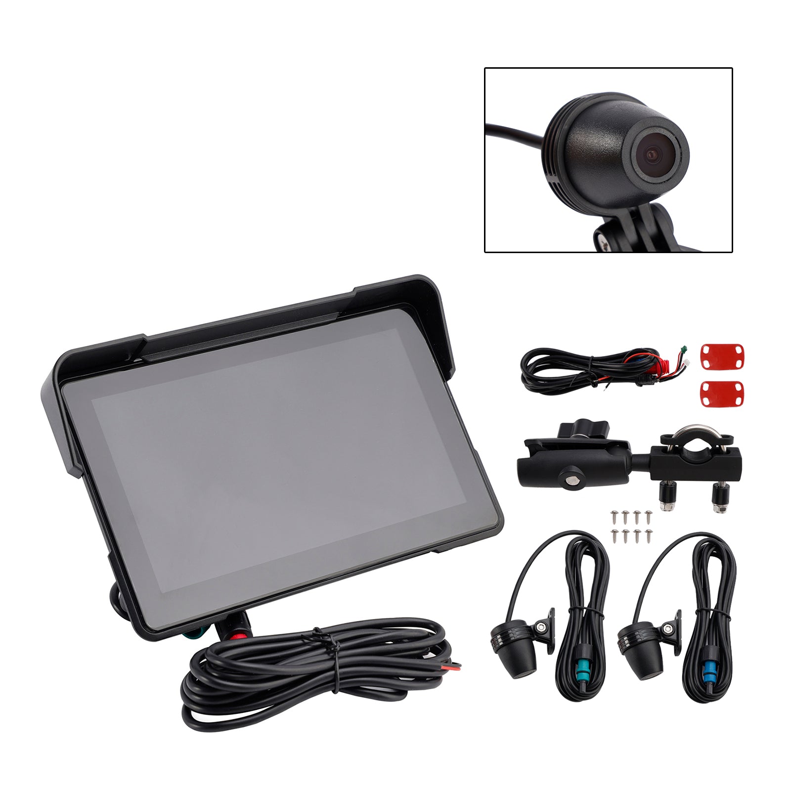 7 Inch Universal Recorder Dvr Carplay Touch Screen For Scooter Motorcycle